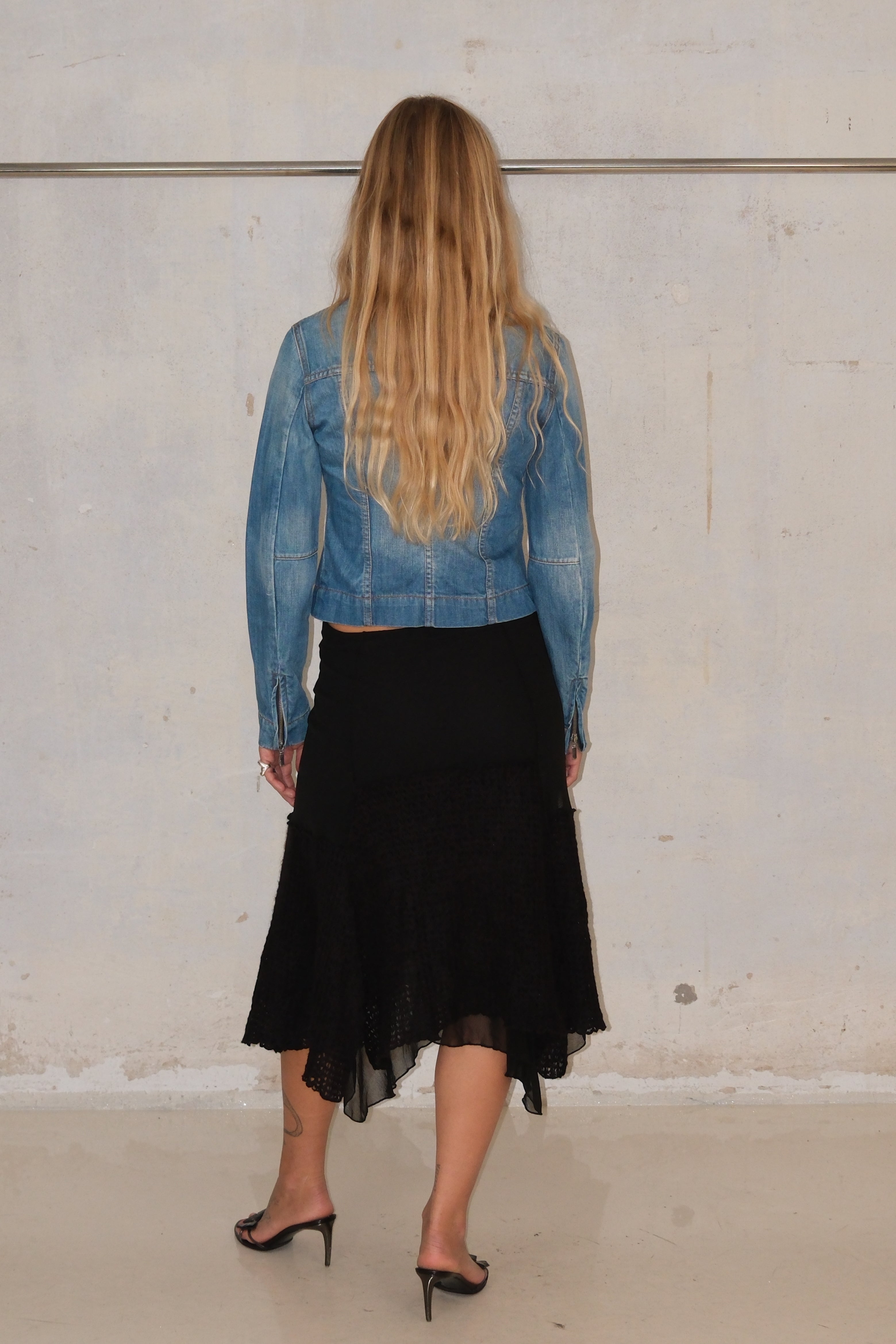 2 WAY ZIP DENIM CLASSIC JACKET