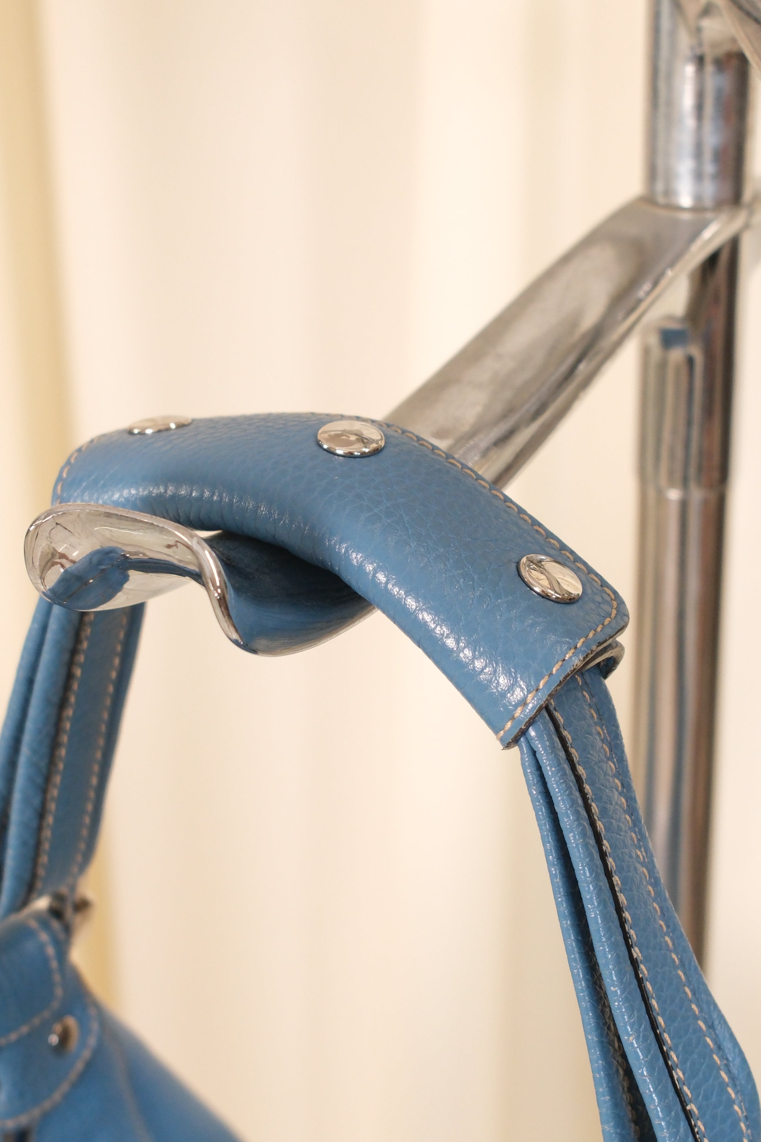 Tod’s Sporty Blue Leather Bag