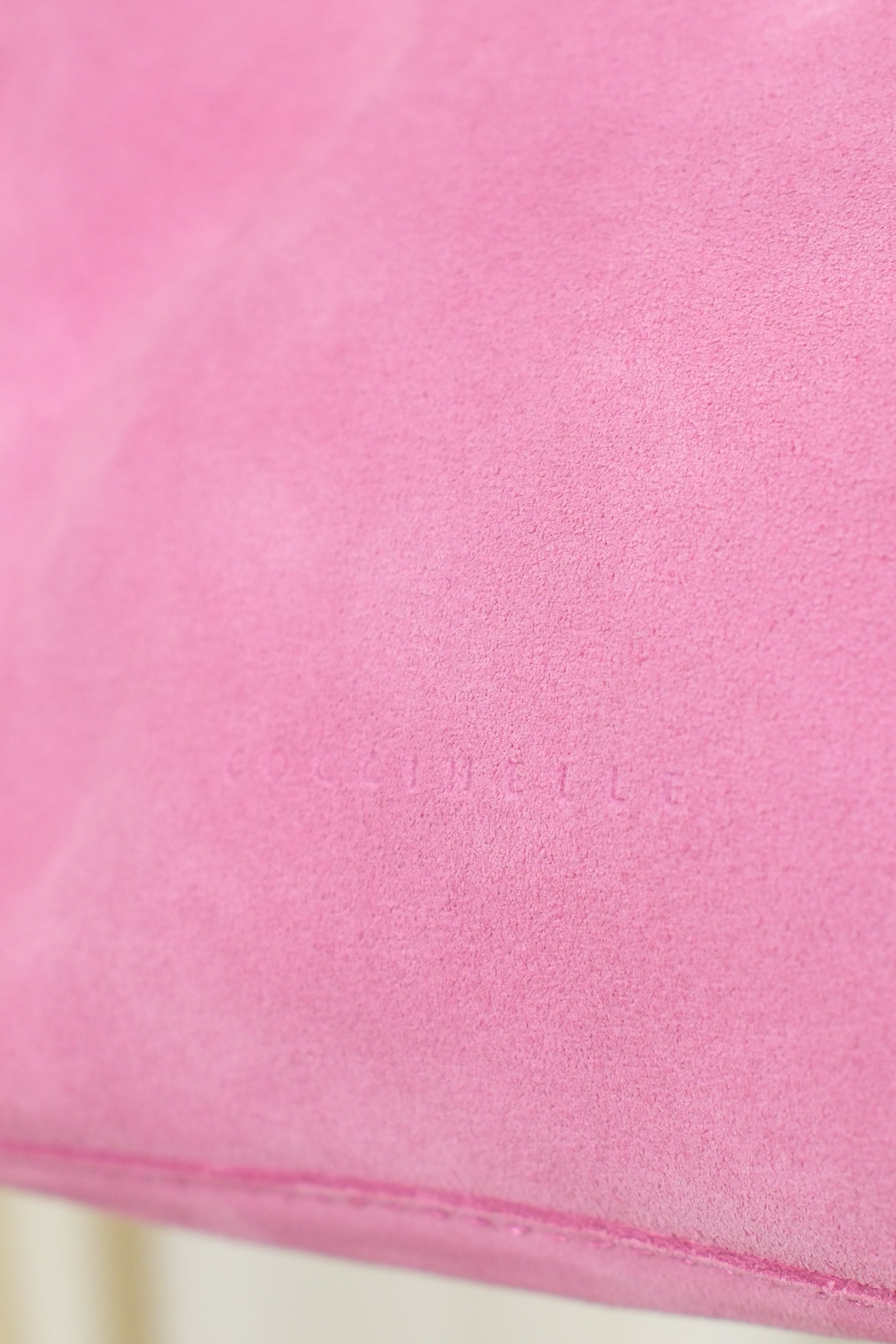 Coccinelle Bubblegum Pink Suede Bag