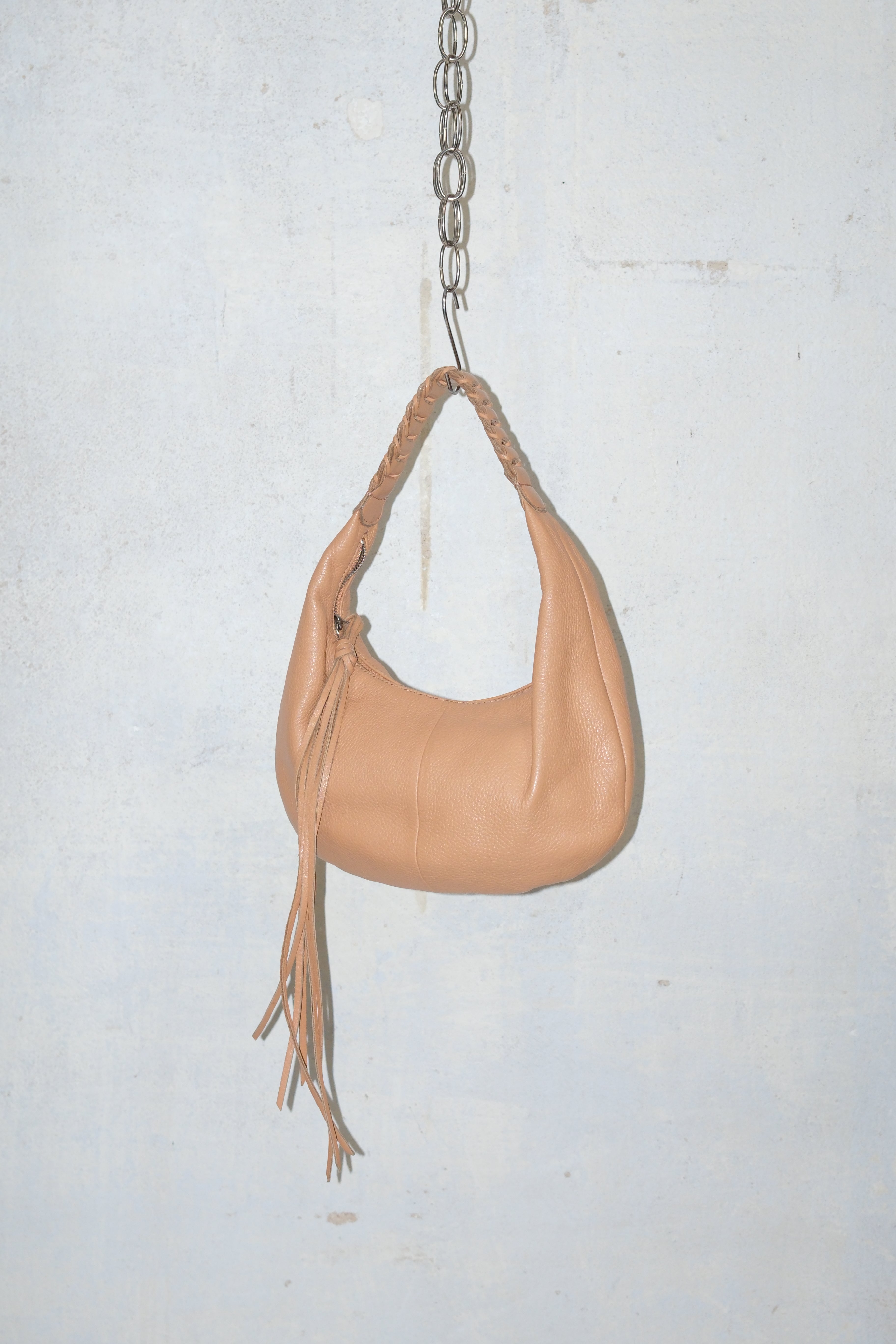 BANANA REPUBLIC CARAMEL MOON SHAPED BAG