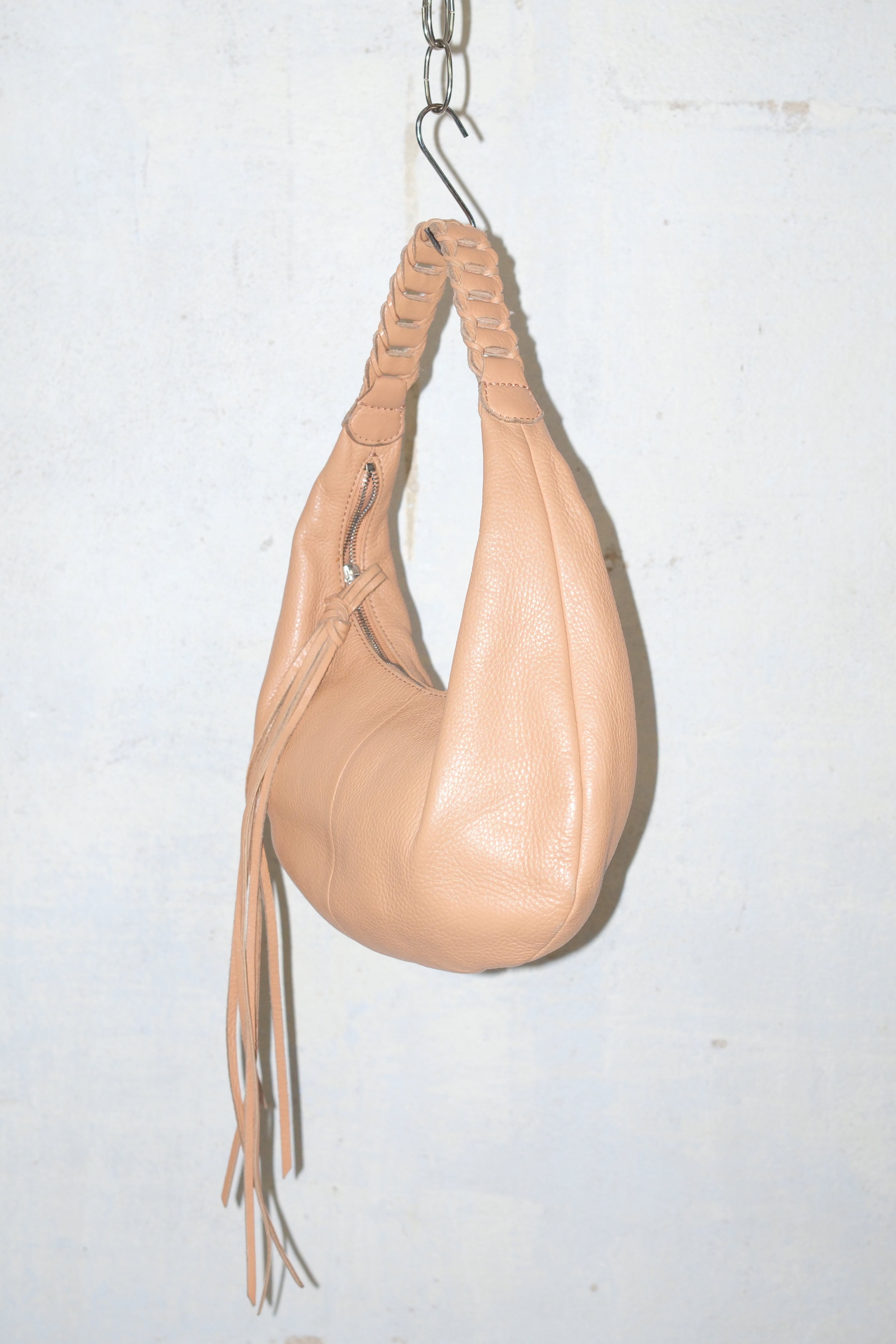 BANANA REPUBLIC CARAMEL MOON SHAPED BAG