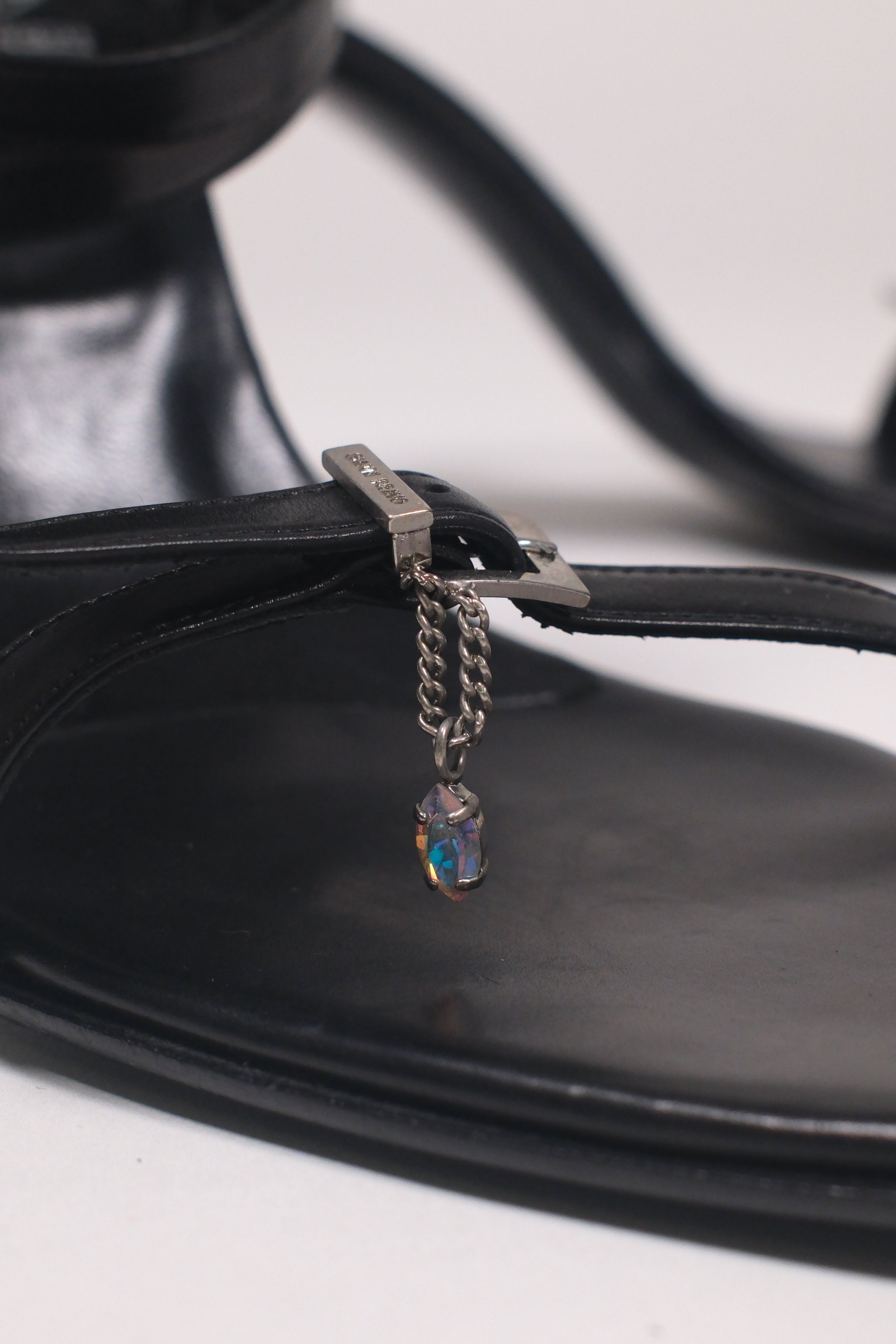 Gianni Bravo Black Heeled Shoes With Details Size 40