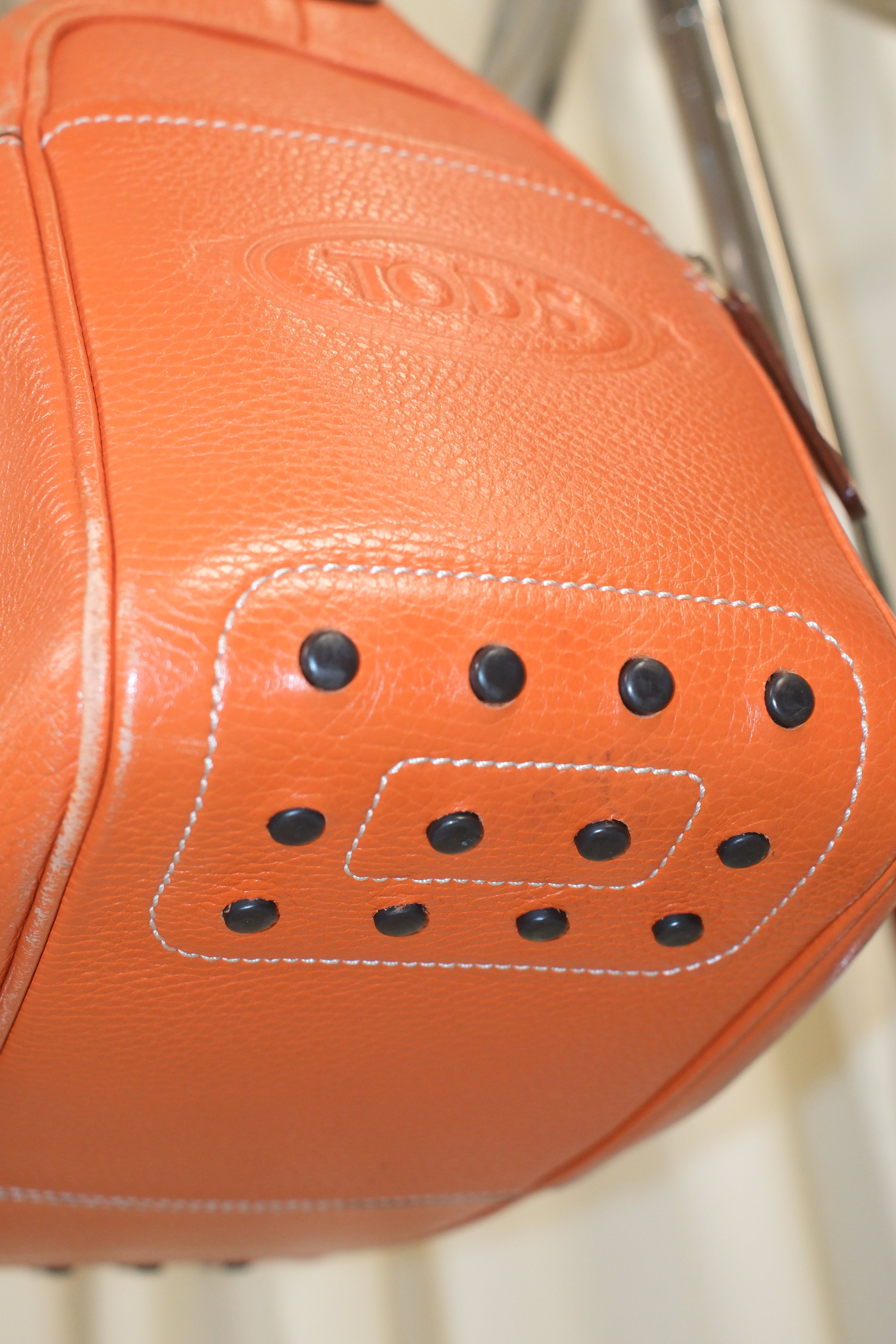 Tod’s Sporty Orange Leather Bag