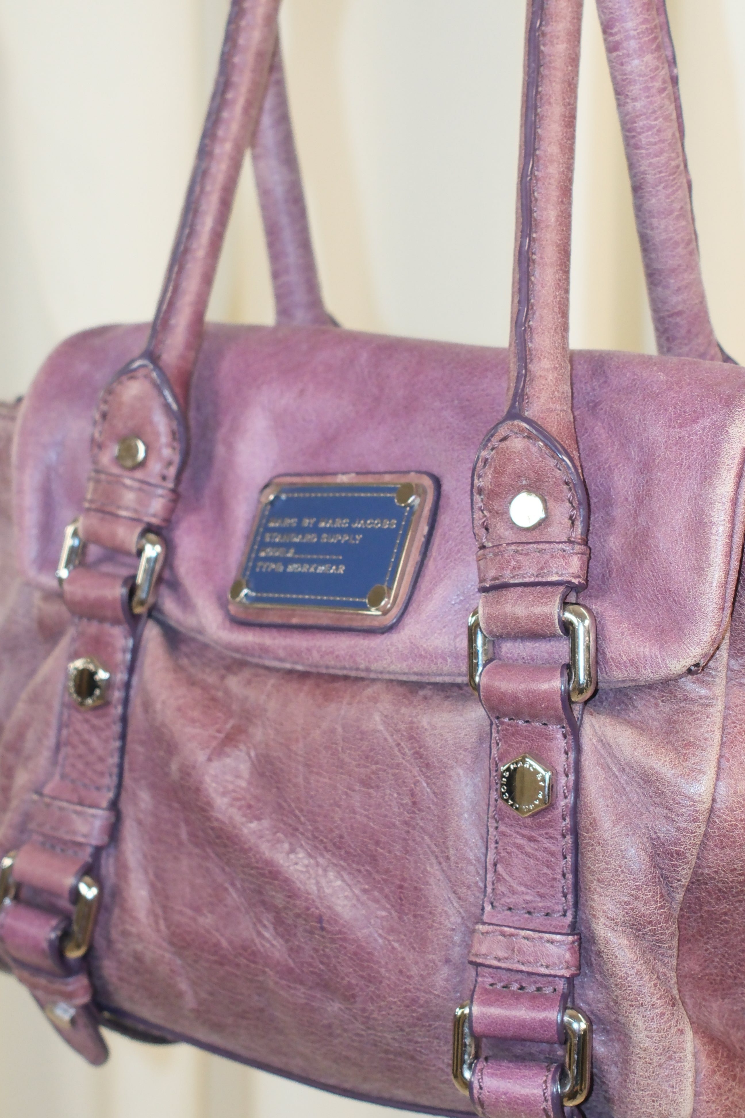 Marc Jacobs Small Purple Leather Bag