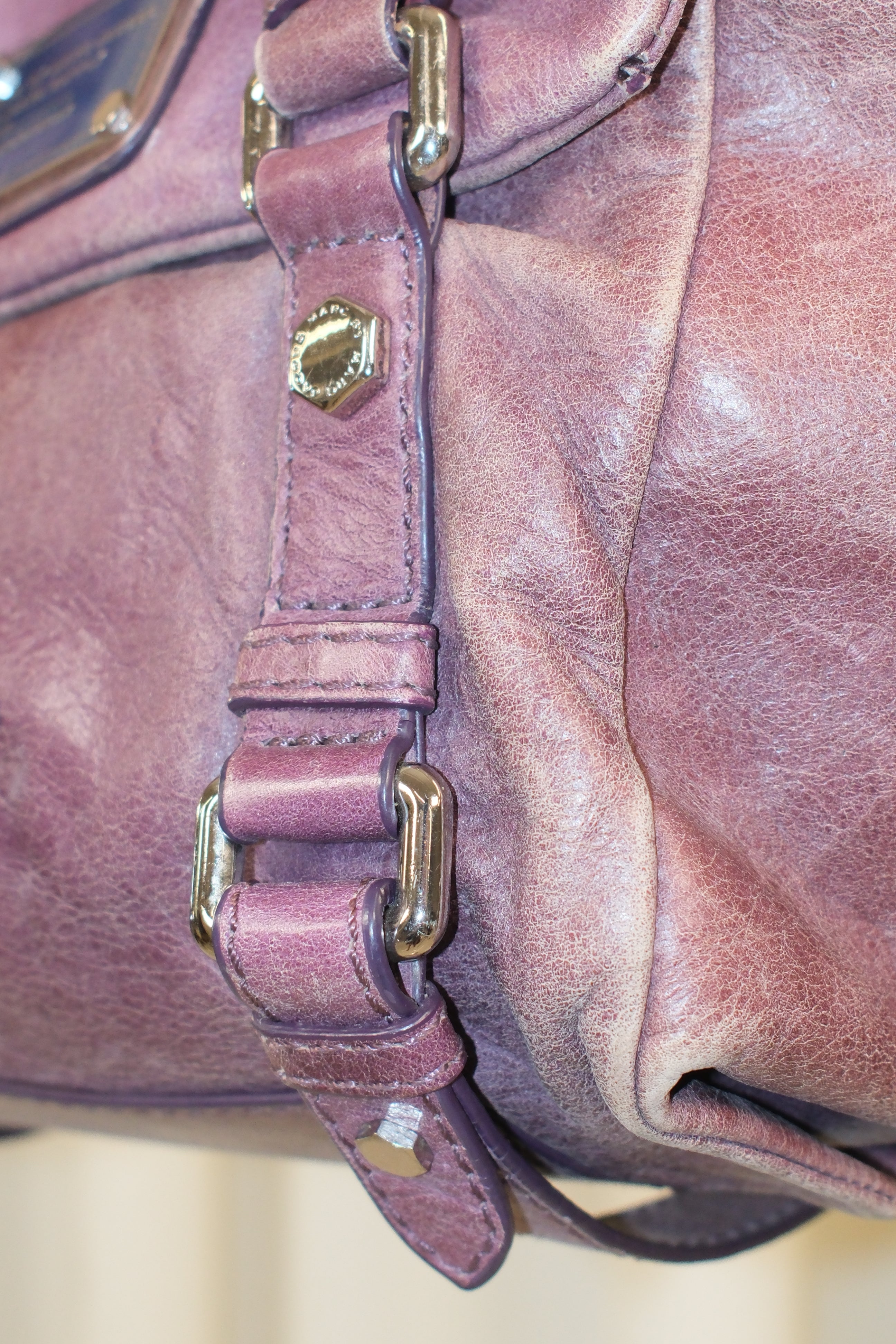 Marc Jacobs Small Purple Leather Bag