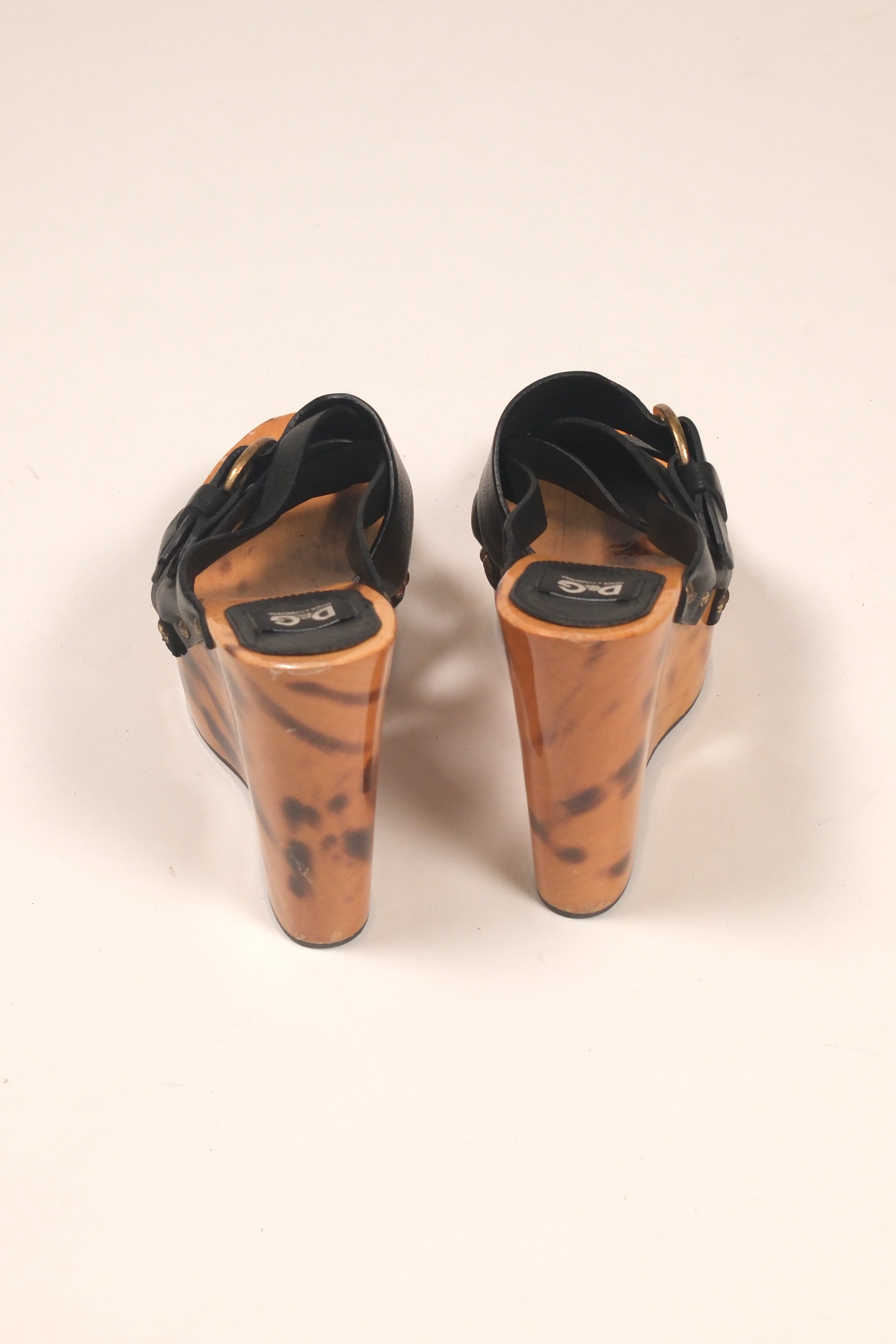 D&G Platform Wedge Sandals Size 36