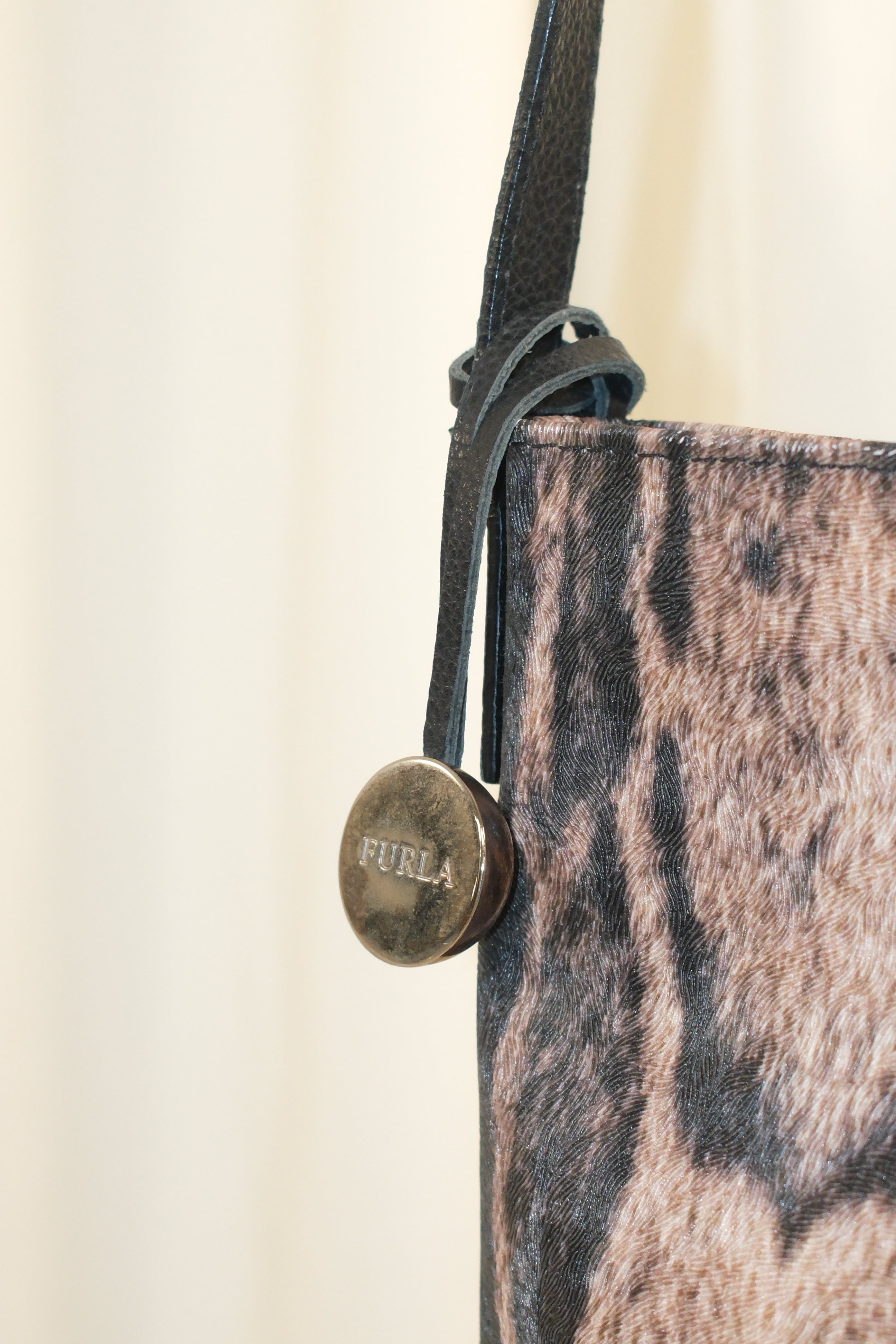 Furla Crossbody Bag with Leopard Print