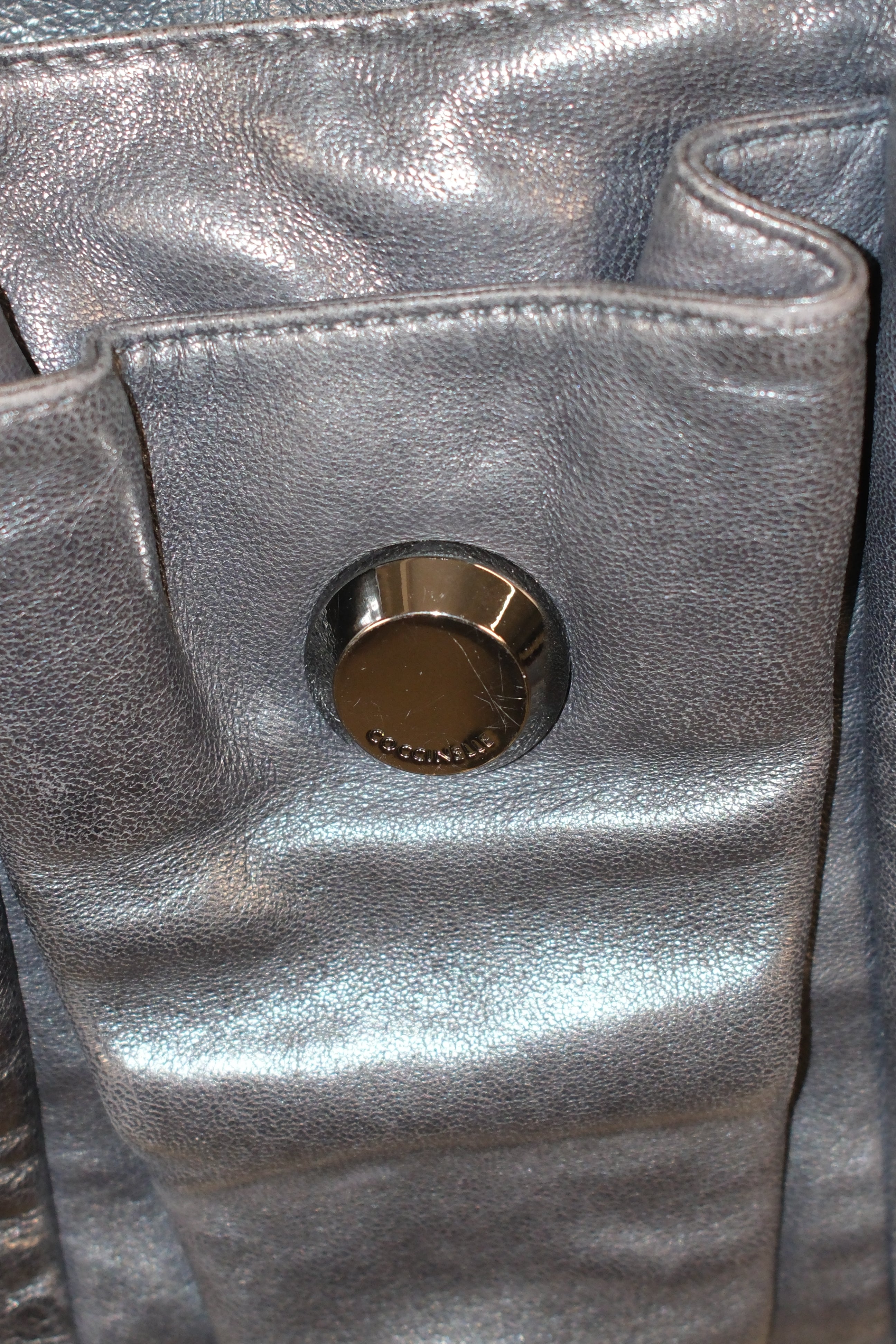 Coccinelle Soft Black Leather shoulder Bag