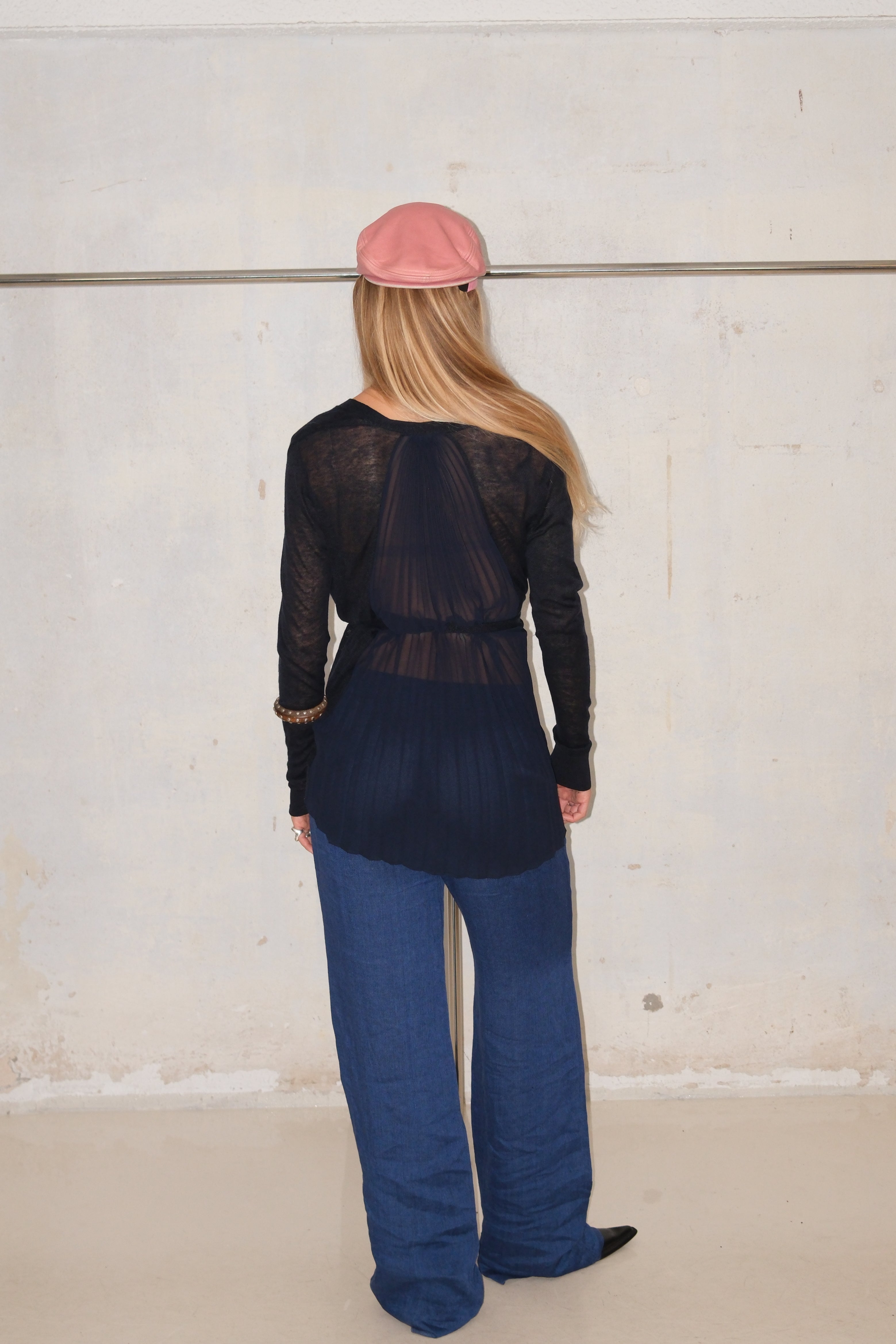 ARMANI EXCHANGE BLUE CARDIGAN