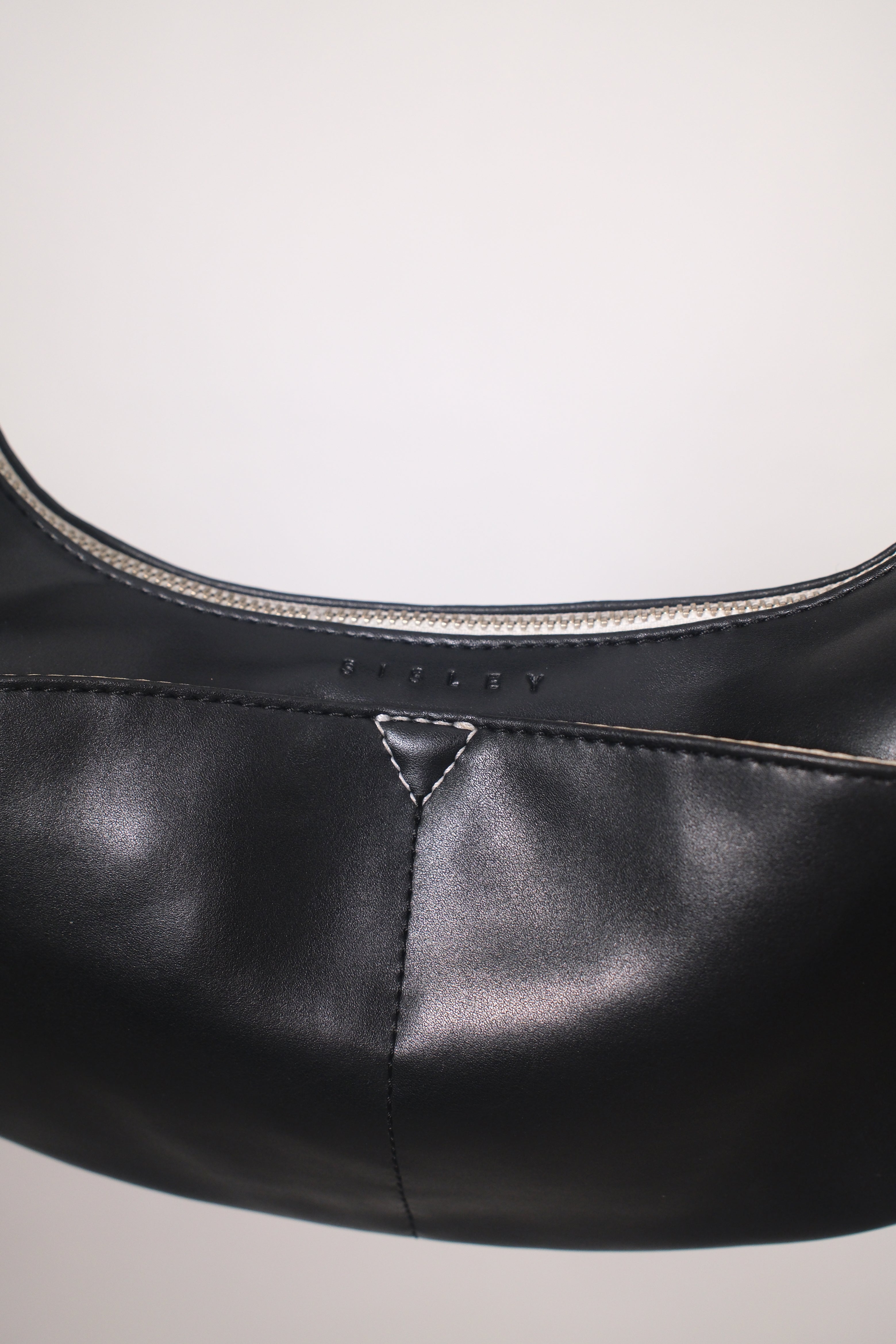 Sisley Black Mini Shoulder Bag With Zippers
