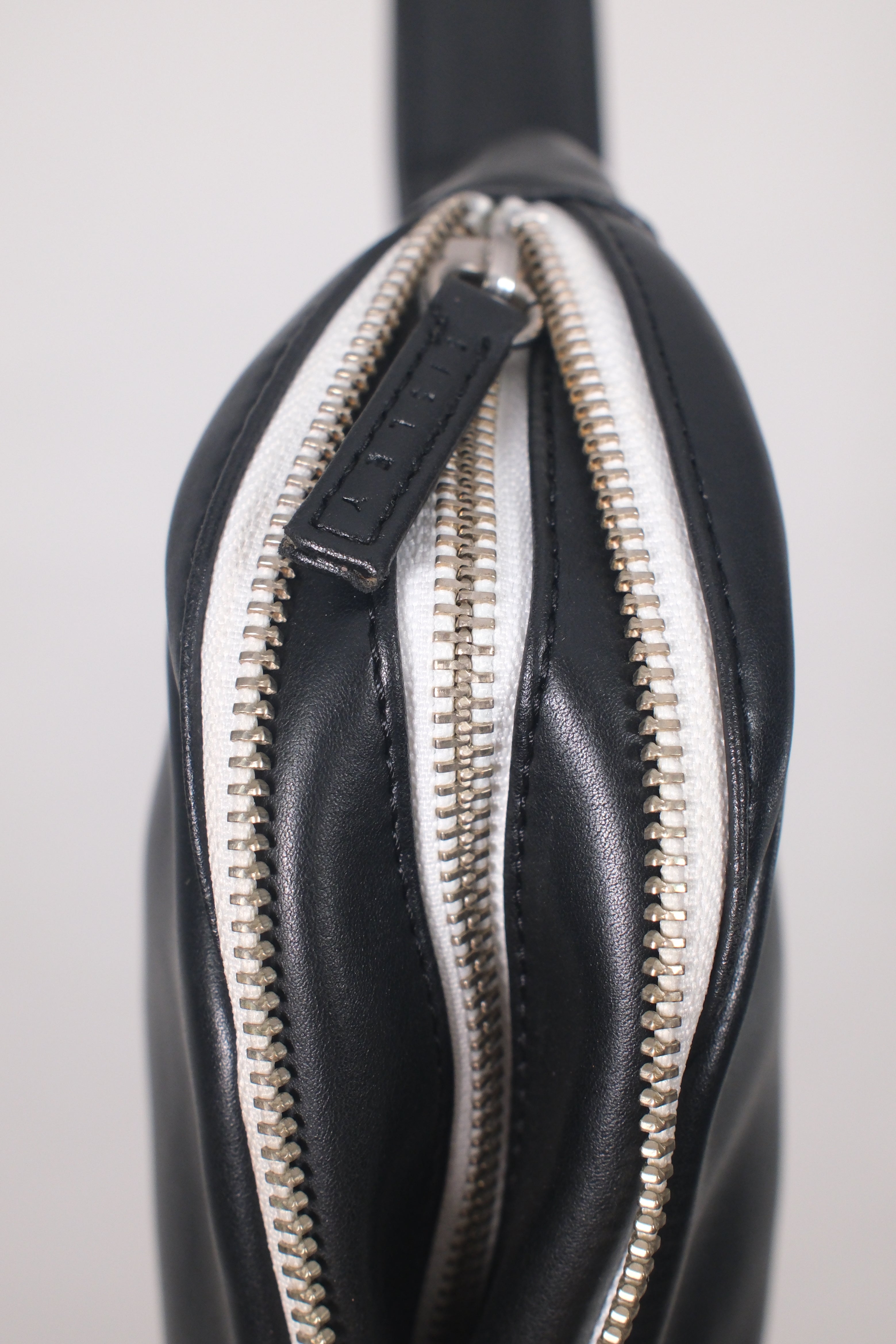 Sisley Black Mini Shoulder Bag With Zippers
