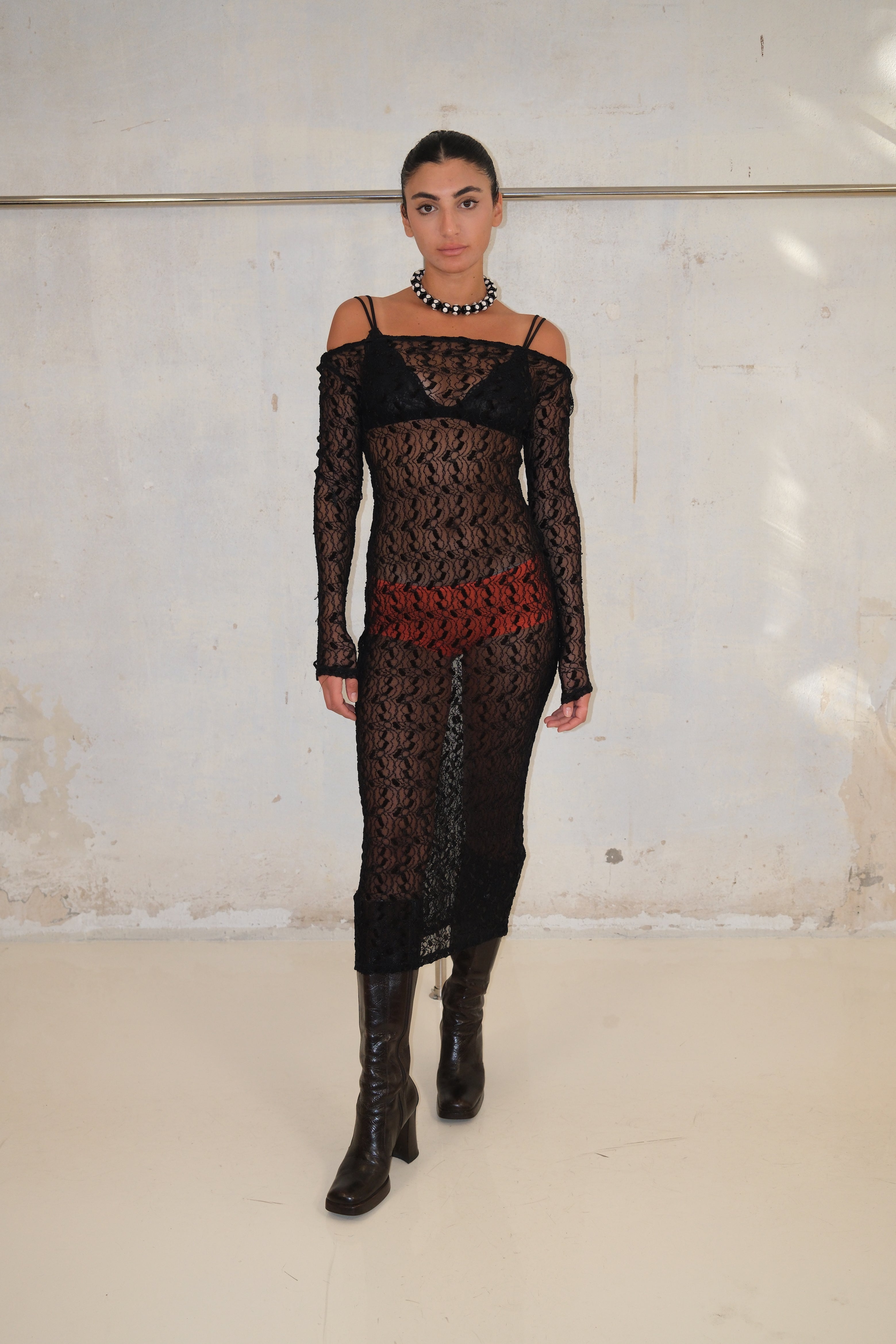 Sheer Lace Dress