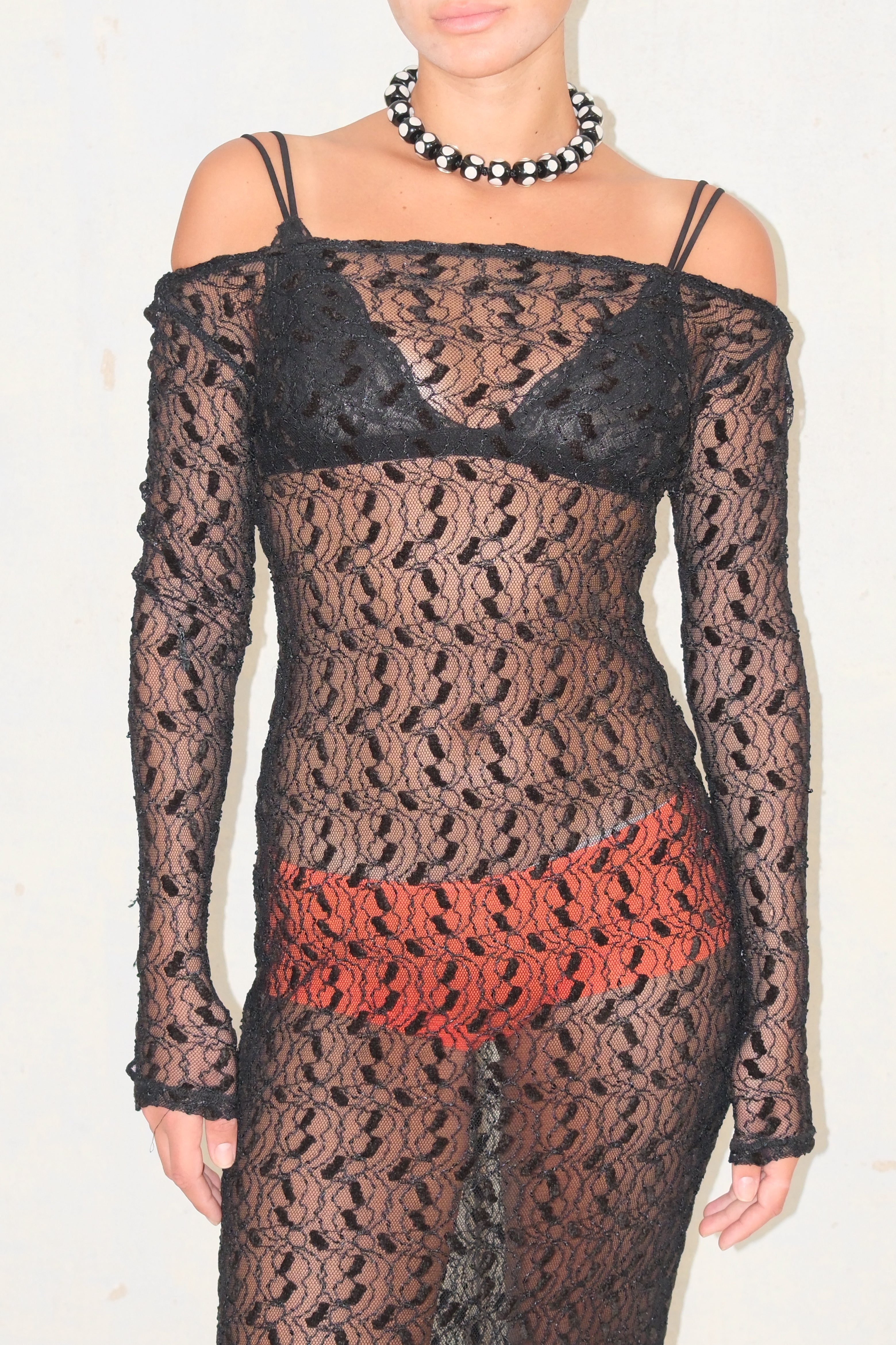 Sheer Lace Dress