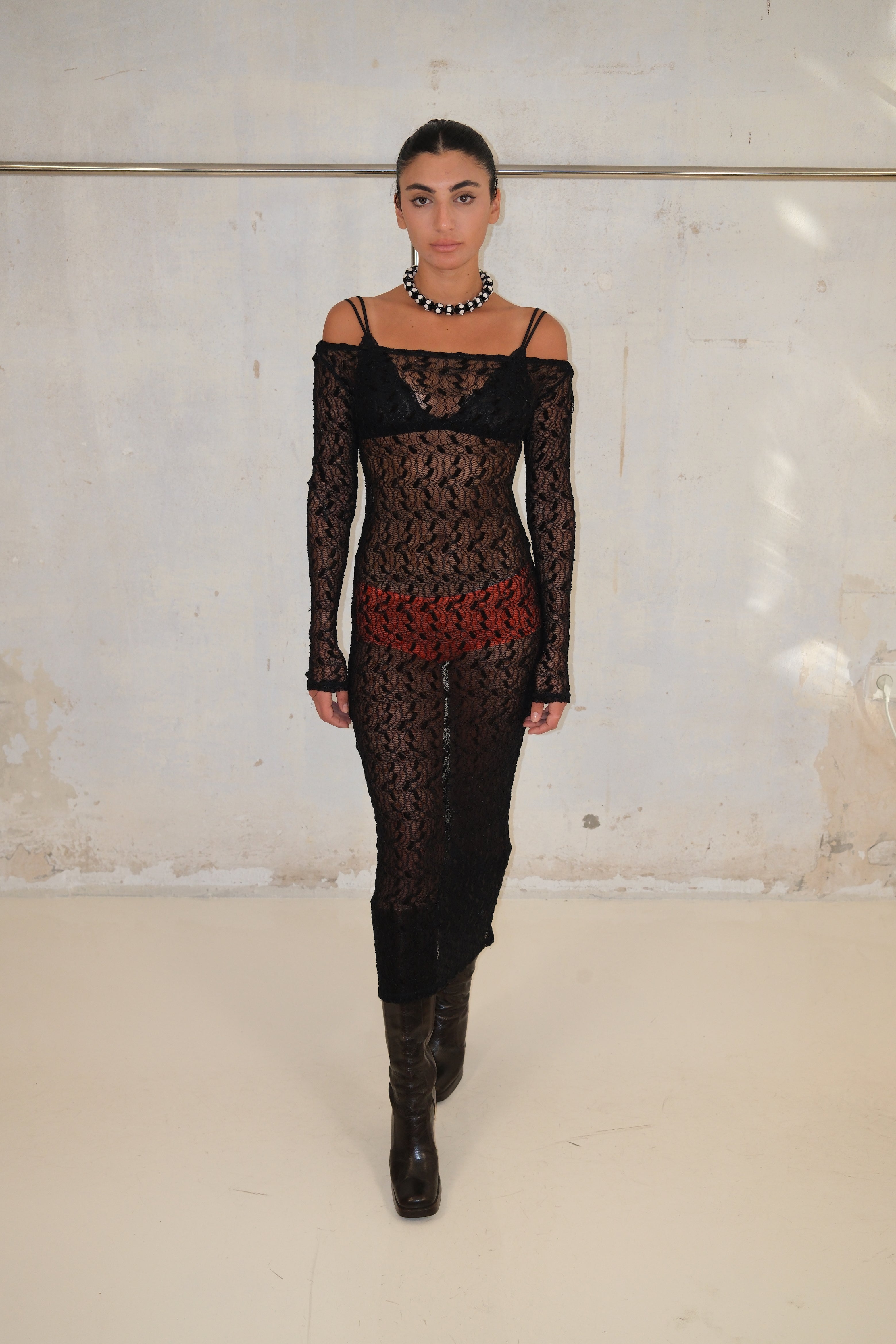Sheer Lace Dress