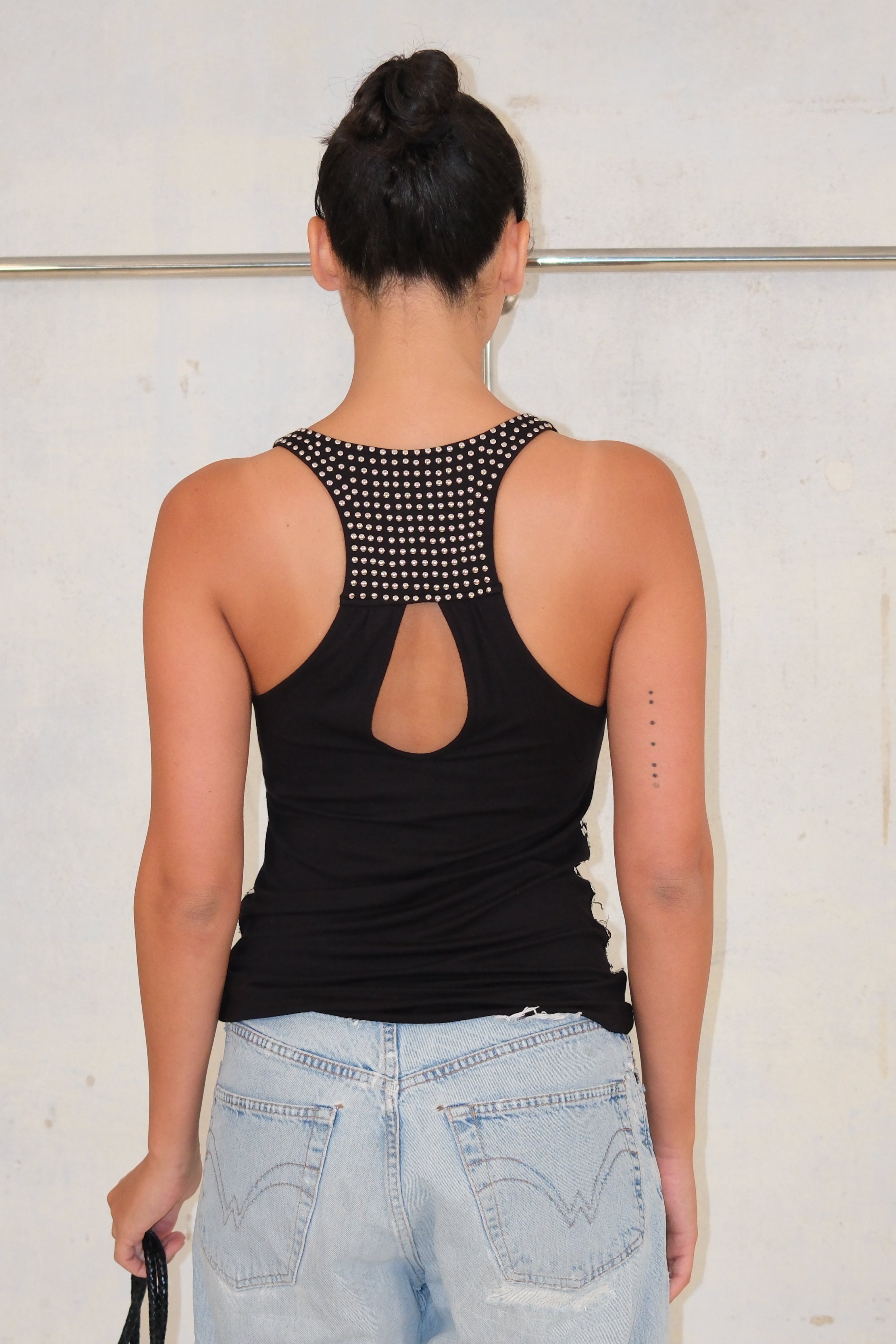 BEBE Beaded Tank Top