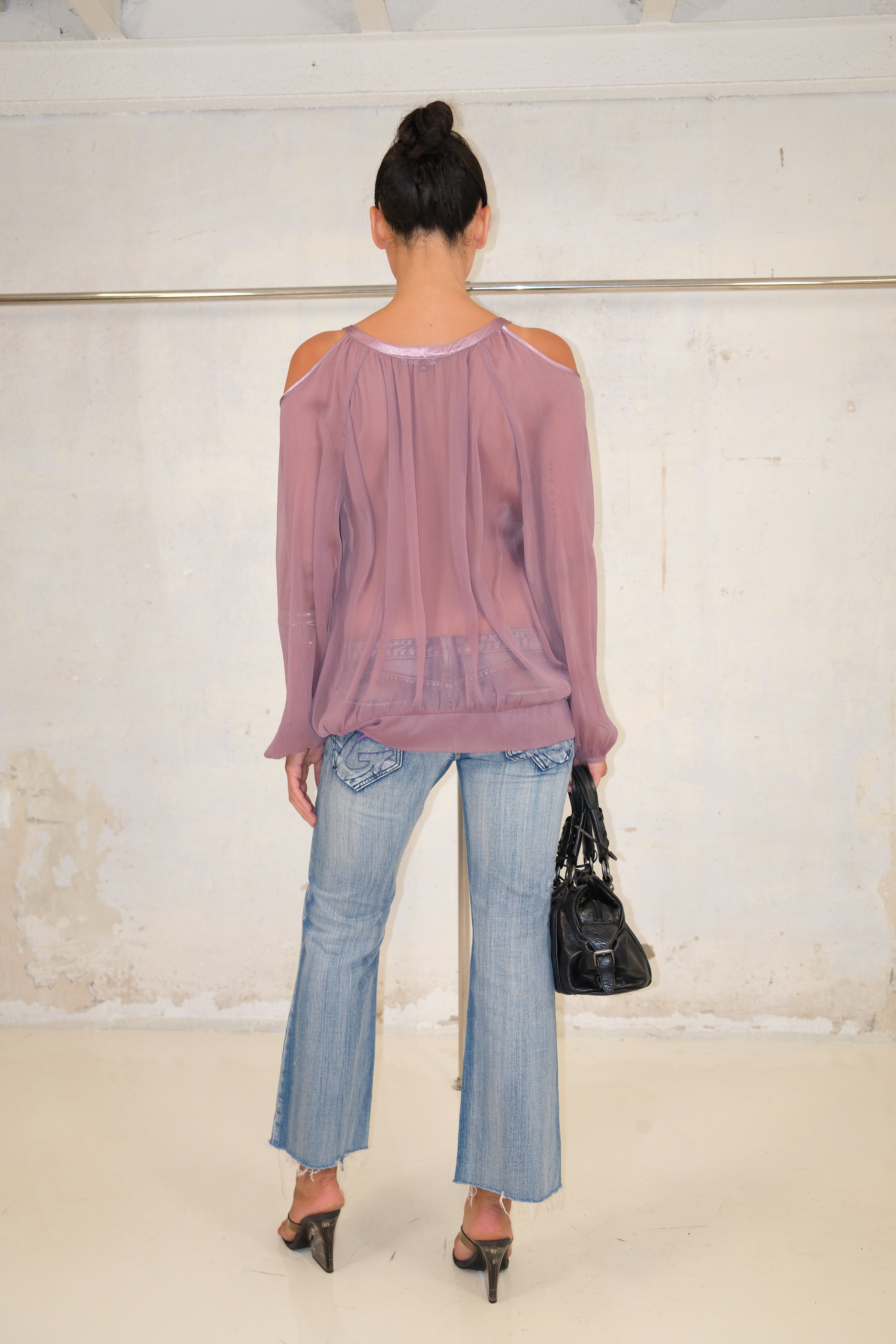 Purple Sheer Unique Top