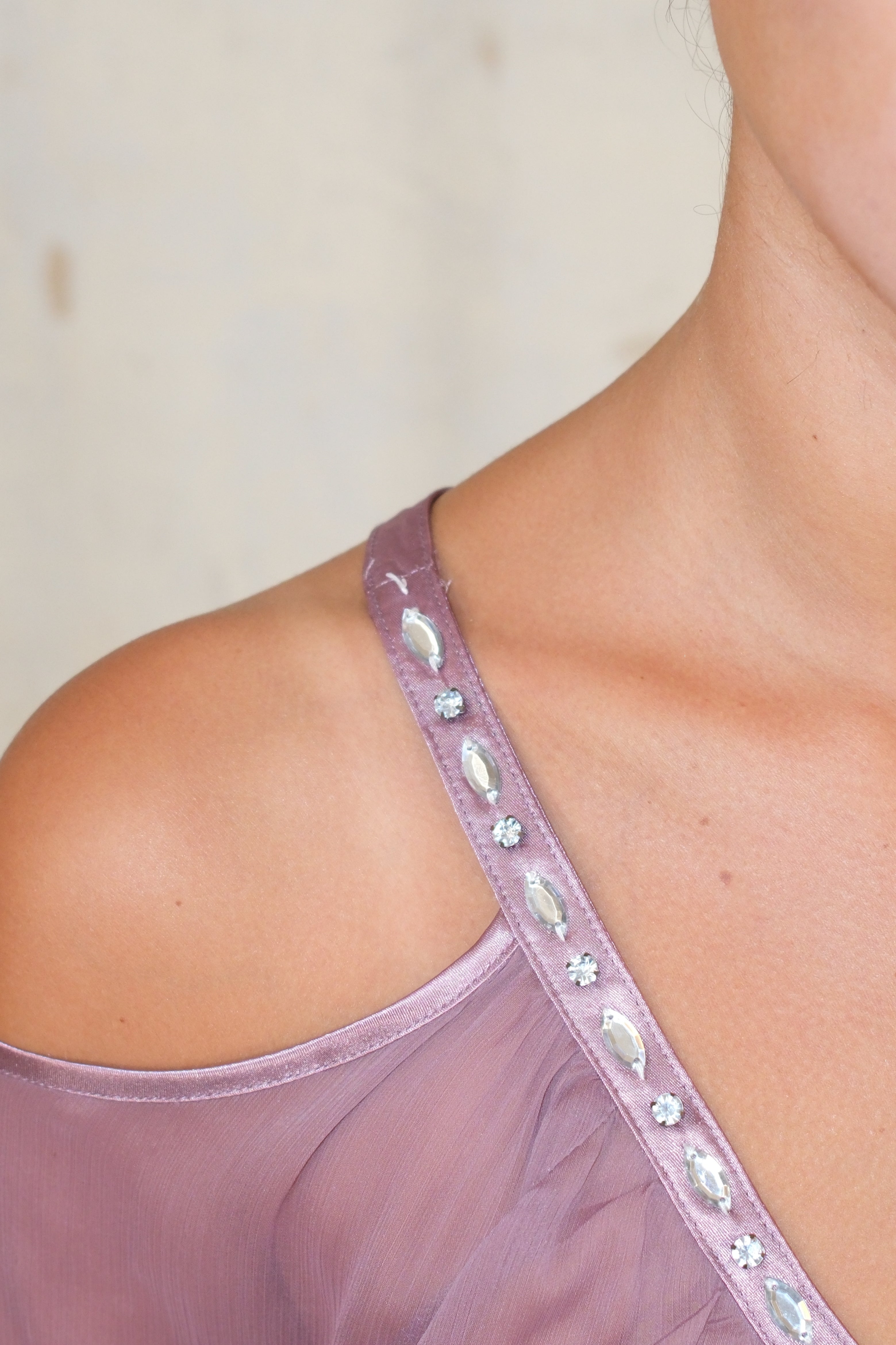 Purple Sheer Unique Top