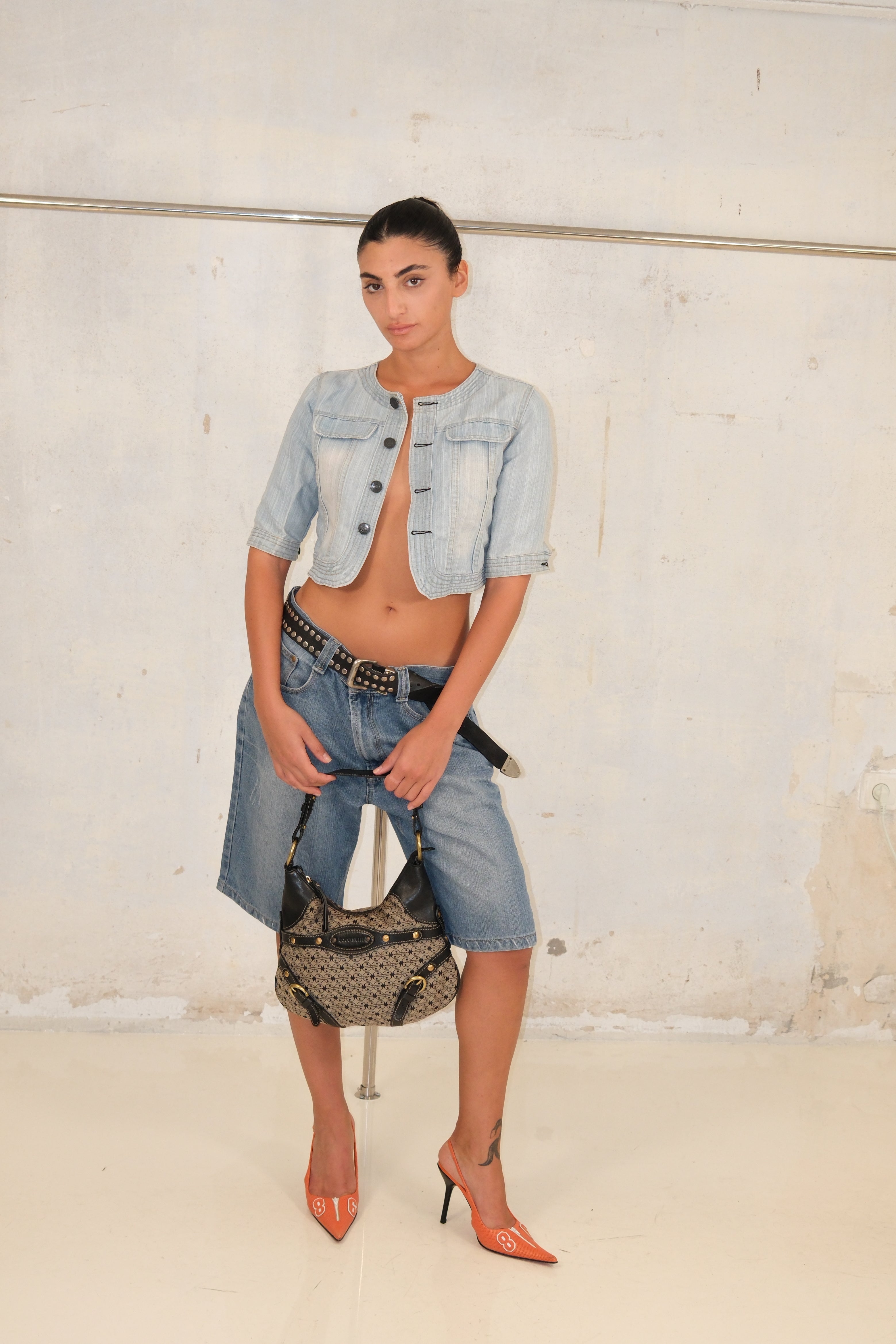Crop Denim Top