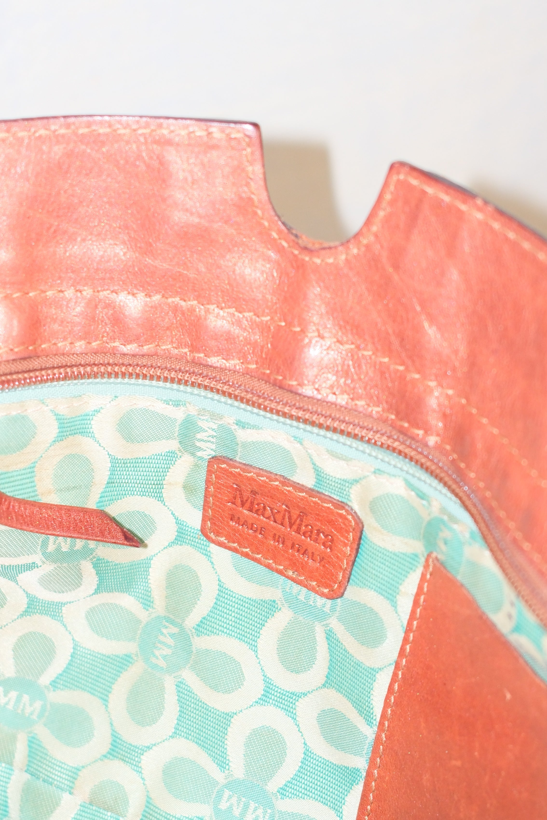 MAX MARA BROWN LEATHER SHOULDER BAG