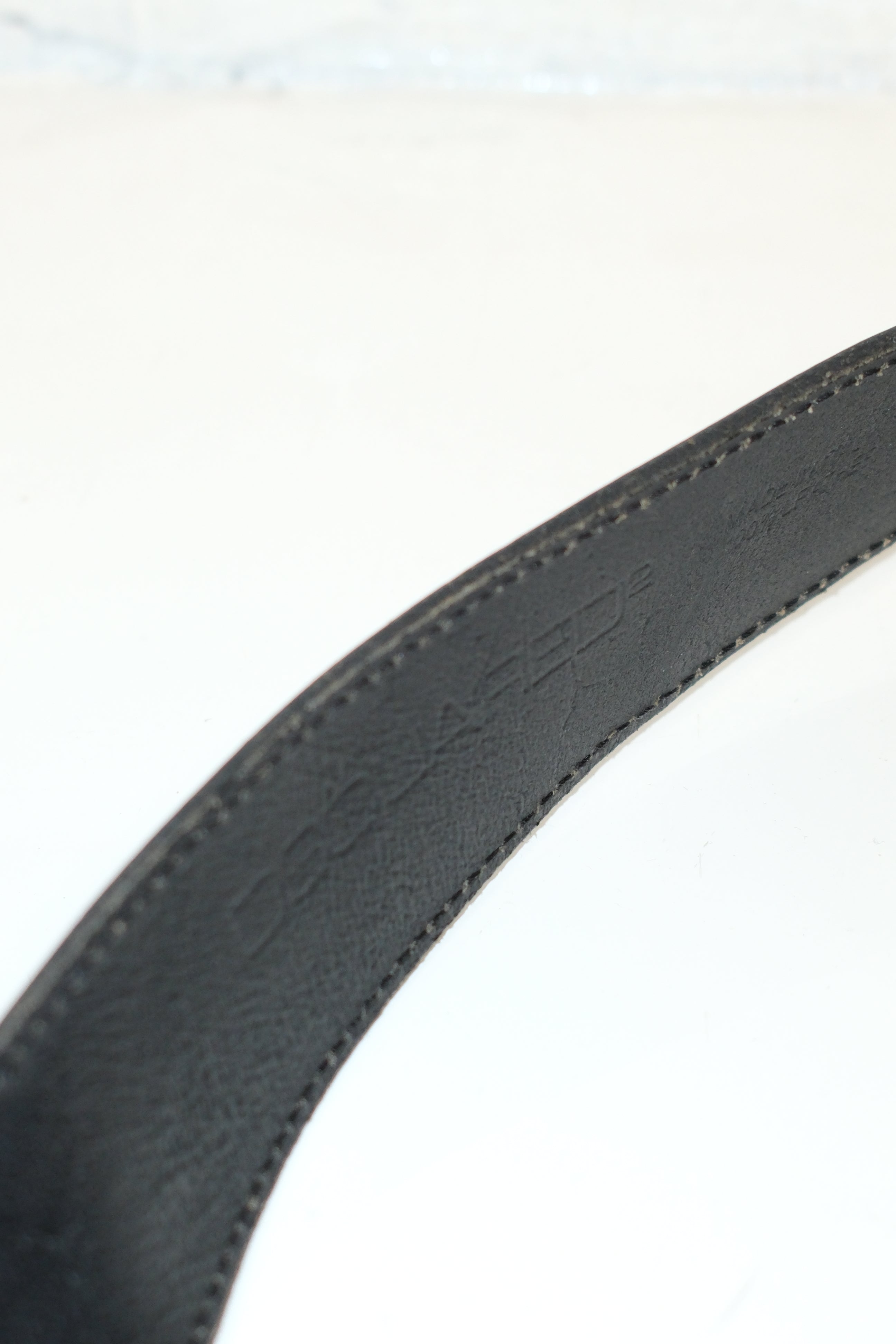 DSQUARED2 LEATHER BELT WITH OVERSIZED BUCKLE & COCONUT PALM DETAILS