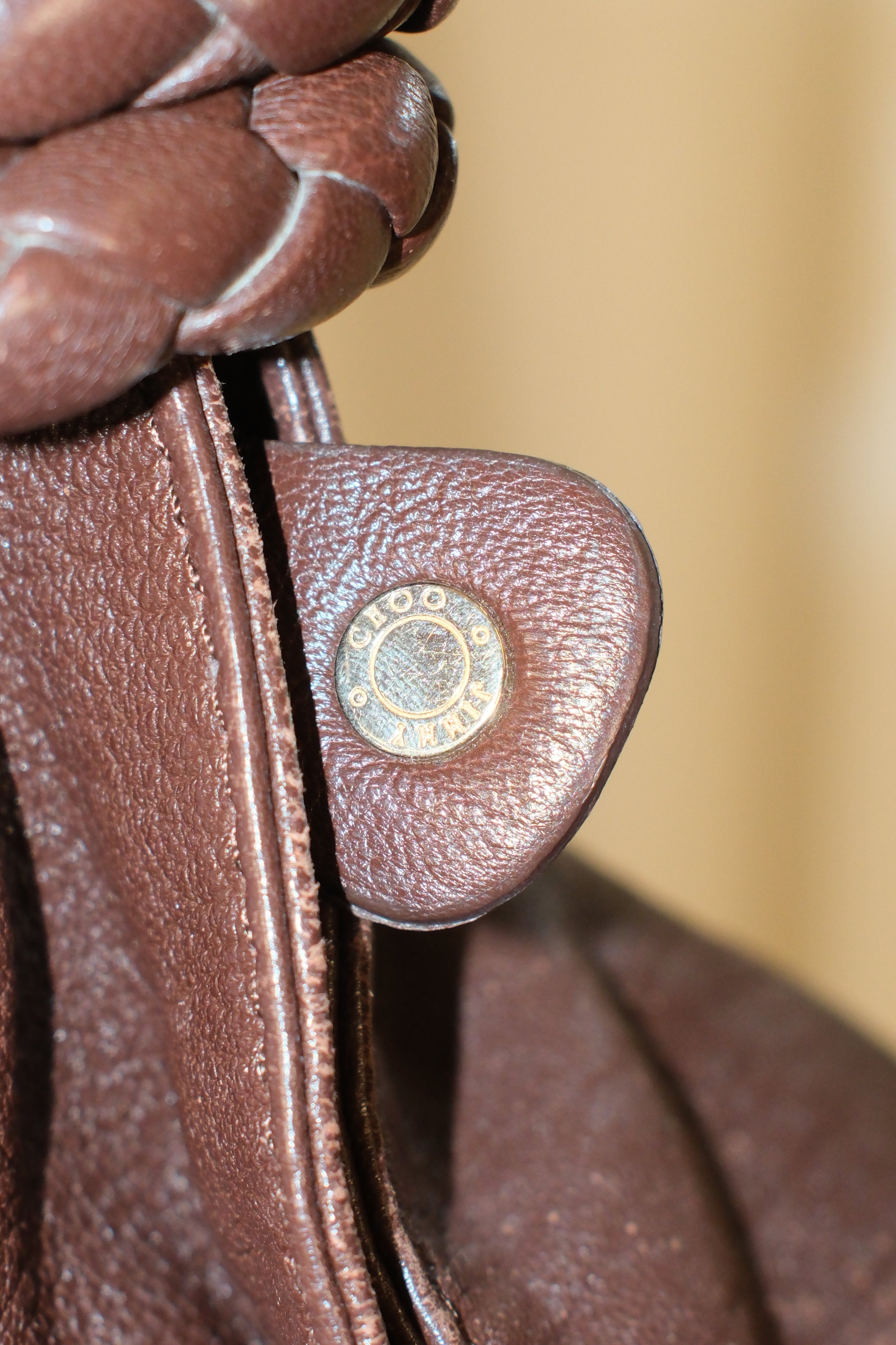 Jimmy Choo classic bungles bag (can be worn as bungles) in chocolate brown
