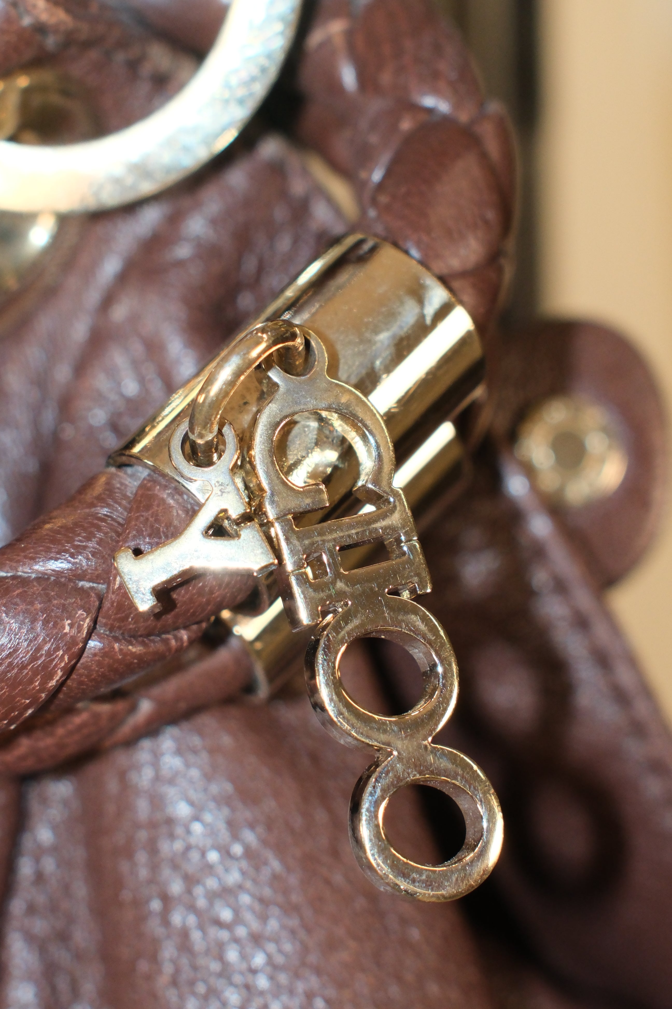 Jimmy Choo classic bungles bag (can be worn as bungles) in chocolate brown