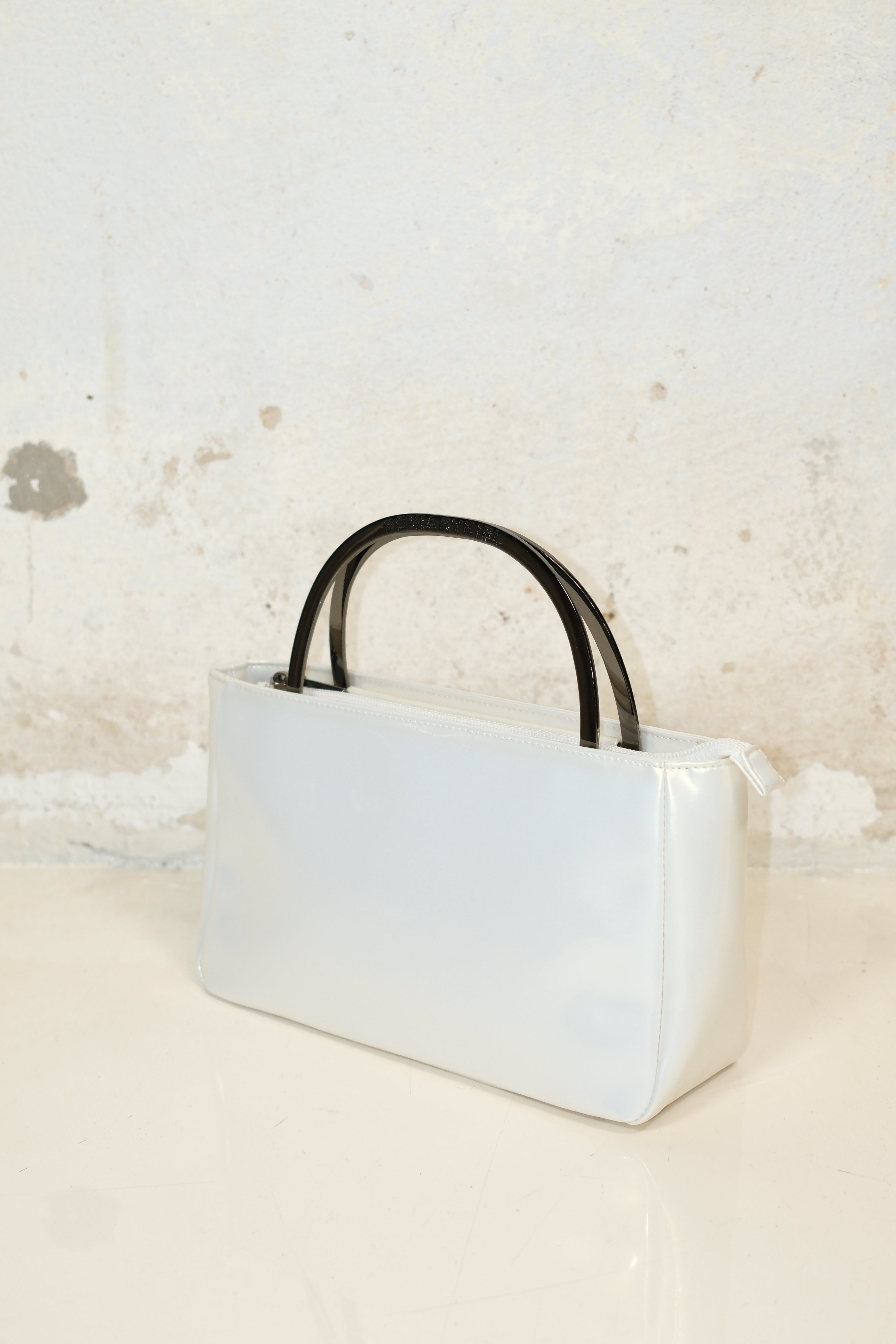 SONIA RYKIEL PEARL VINYL LEATHER BAG