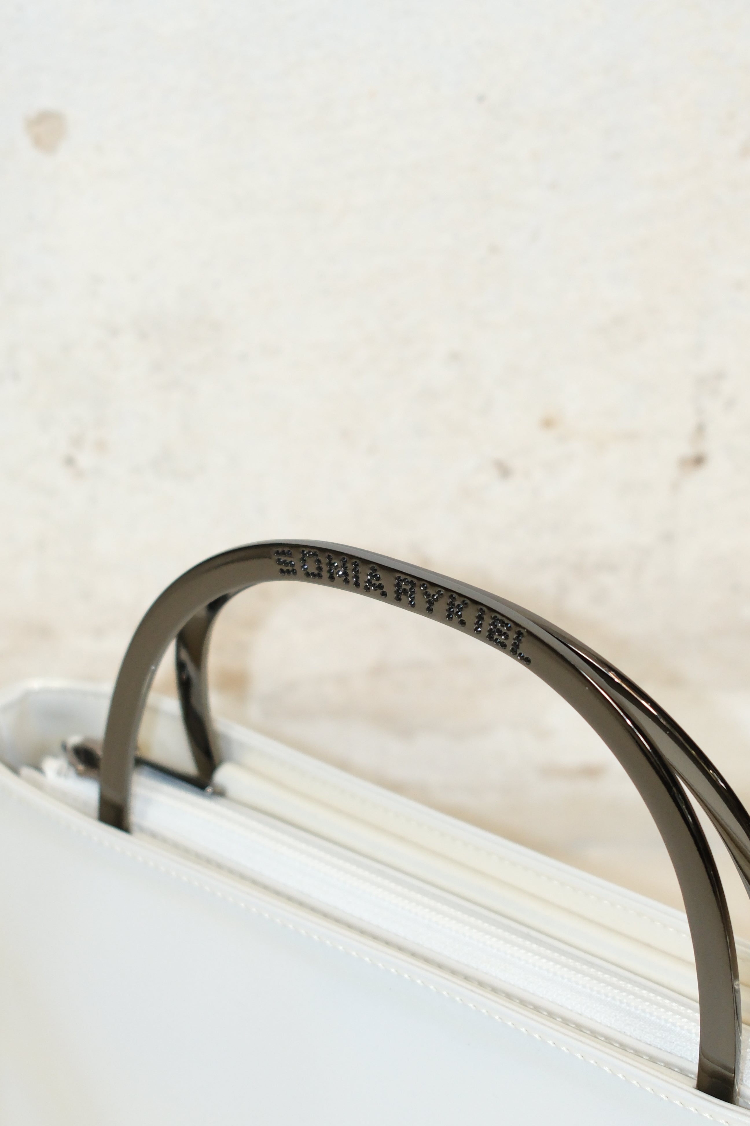 SONIA RYKIEL PEARL VINYL LEATHER BAG