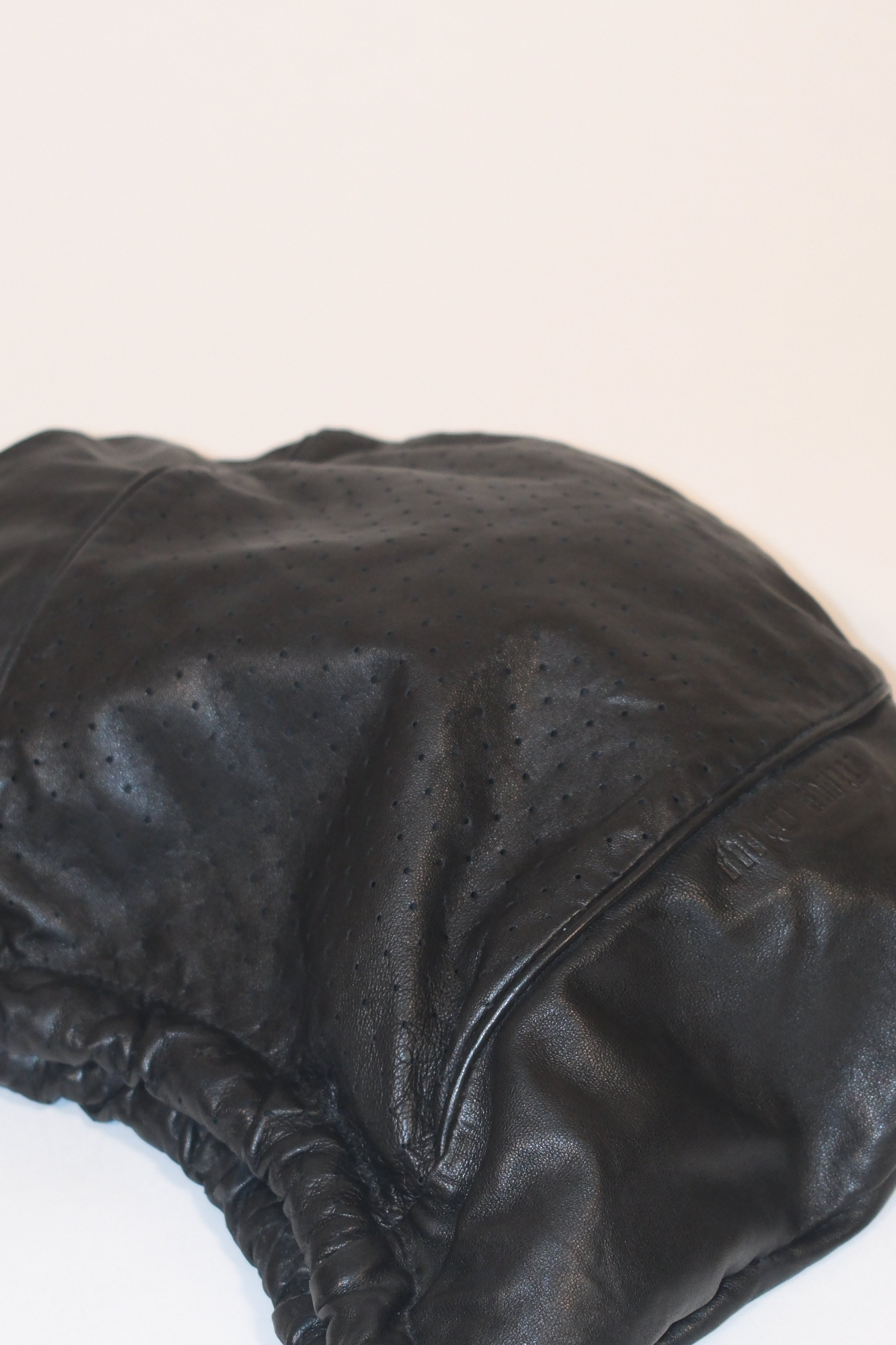 Miu Miu 00's Black Napa Leather Bag With Bamboo Handles