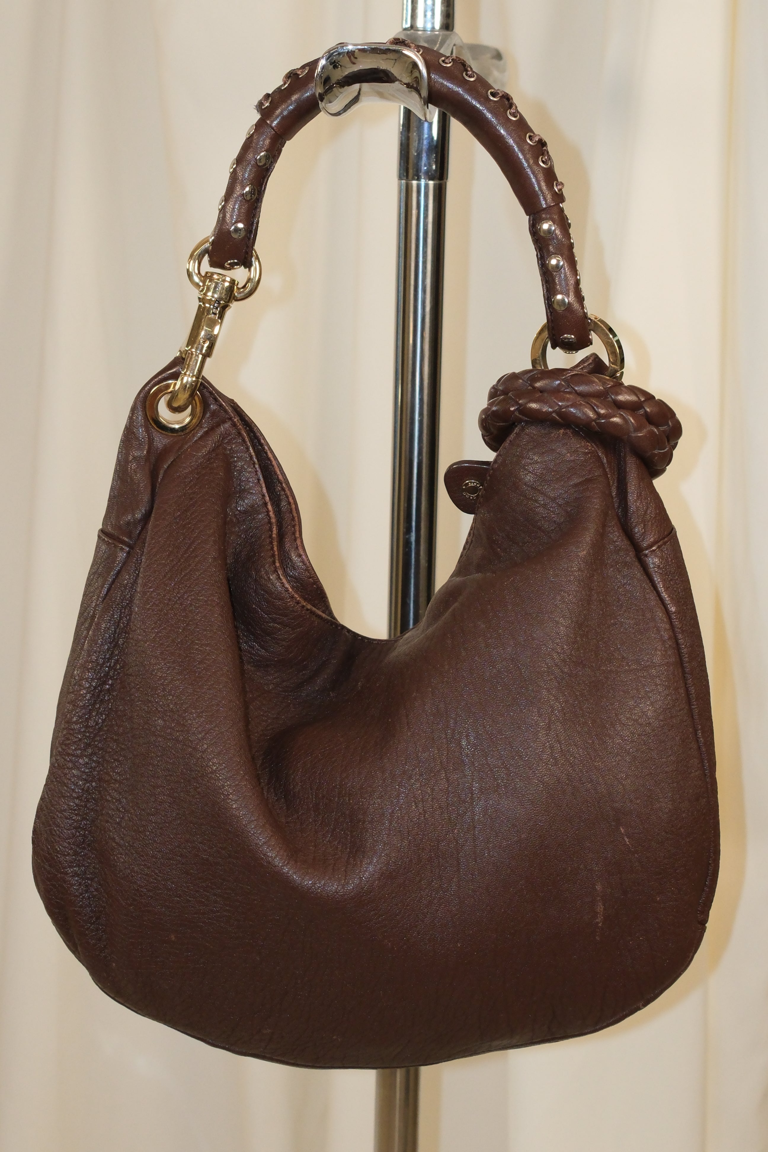 Jimmy Choo classic bungles bag (can be worn as bungles) in chocolate brown