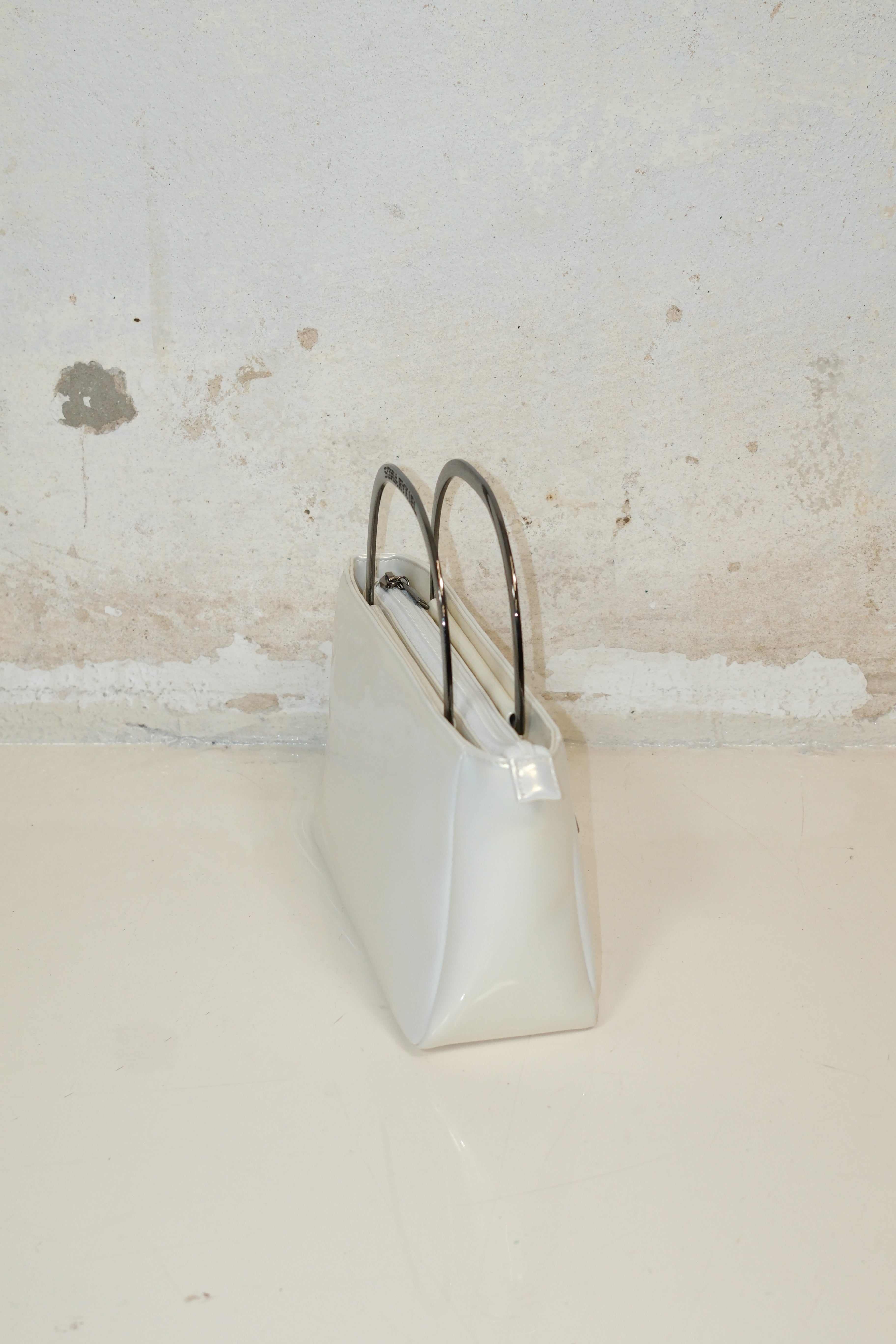 SONIA RYKIEL PEARL VINYL LEATHER BAG