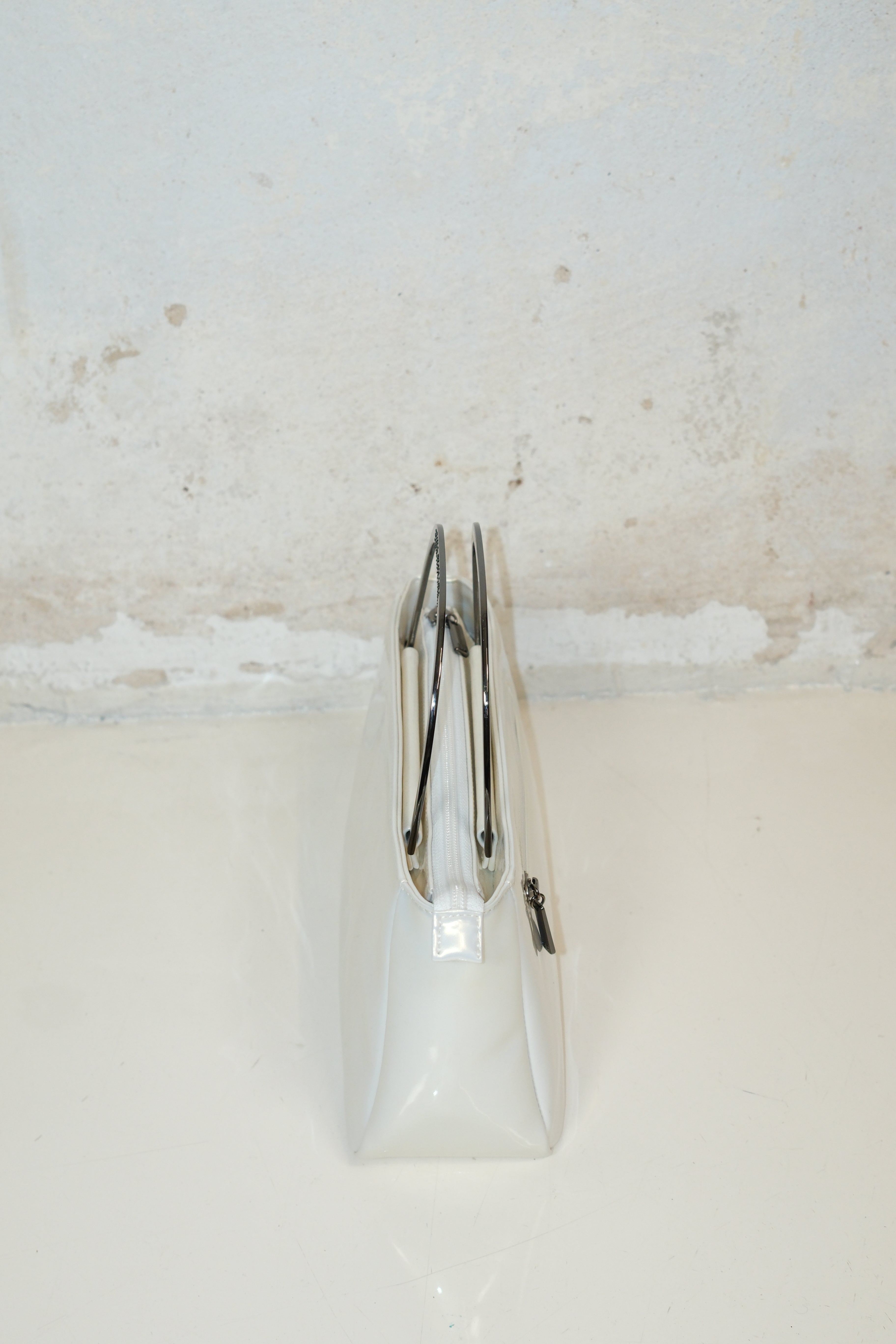 SONIA RYKIEL PEARL VINYL LEATHER BAG