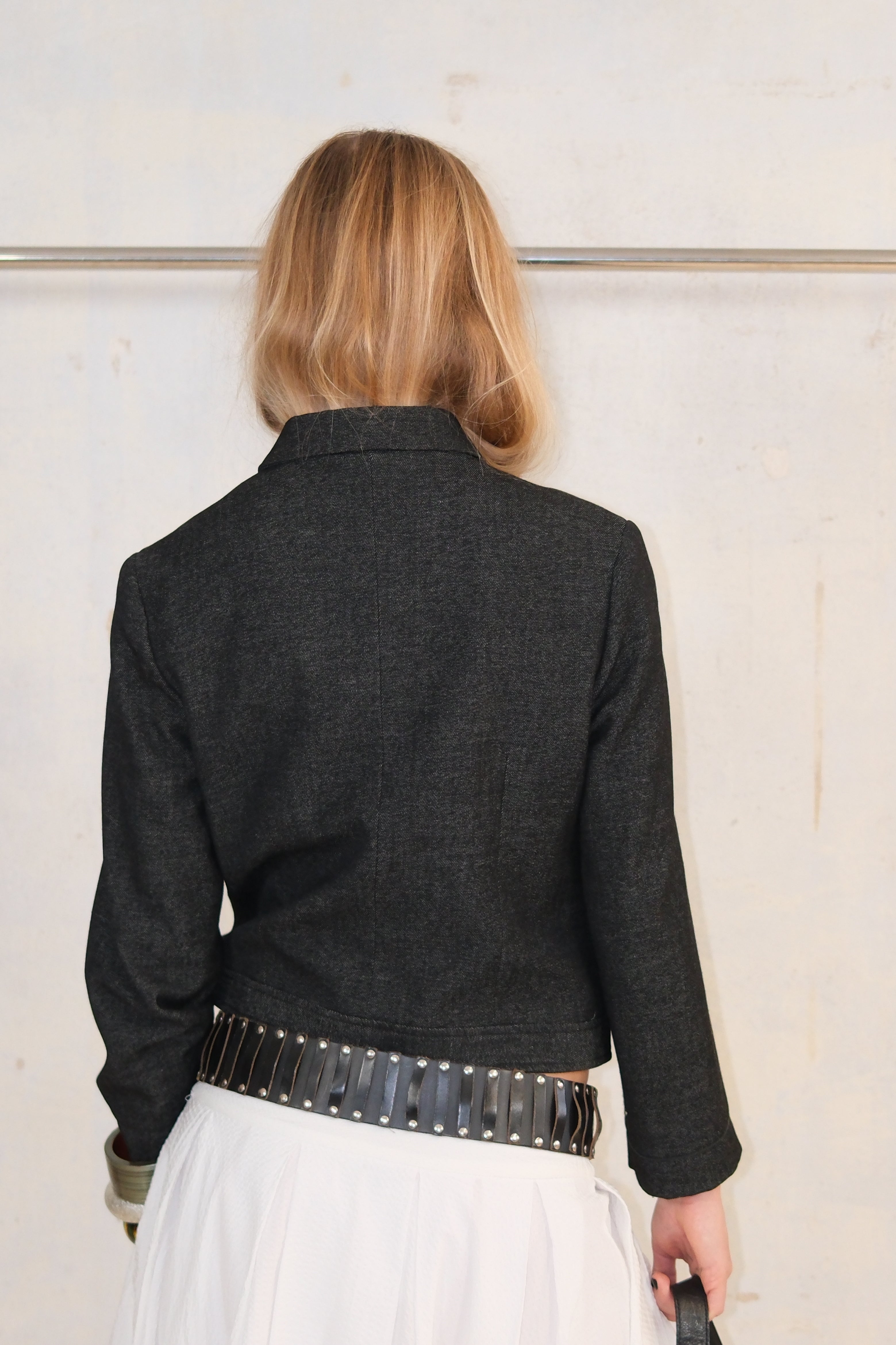DARK GRAY ZIPPER JACKET