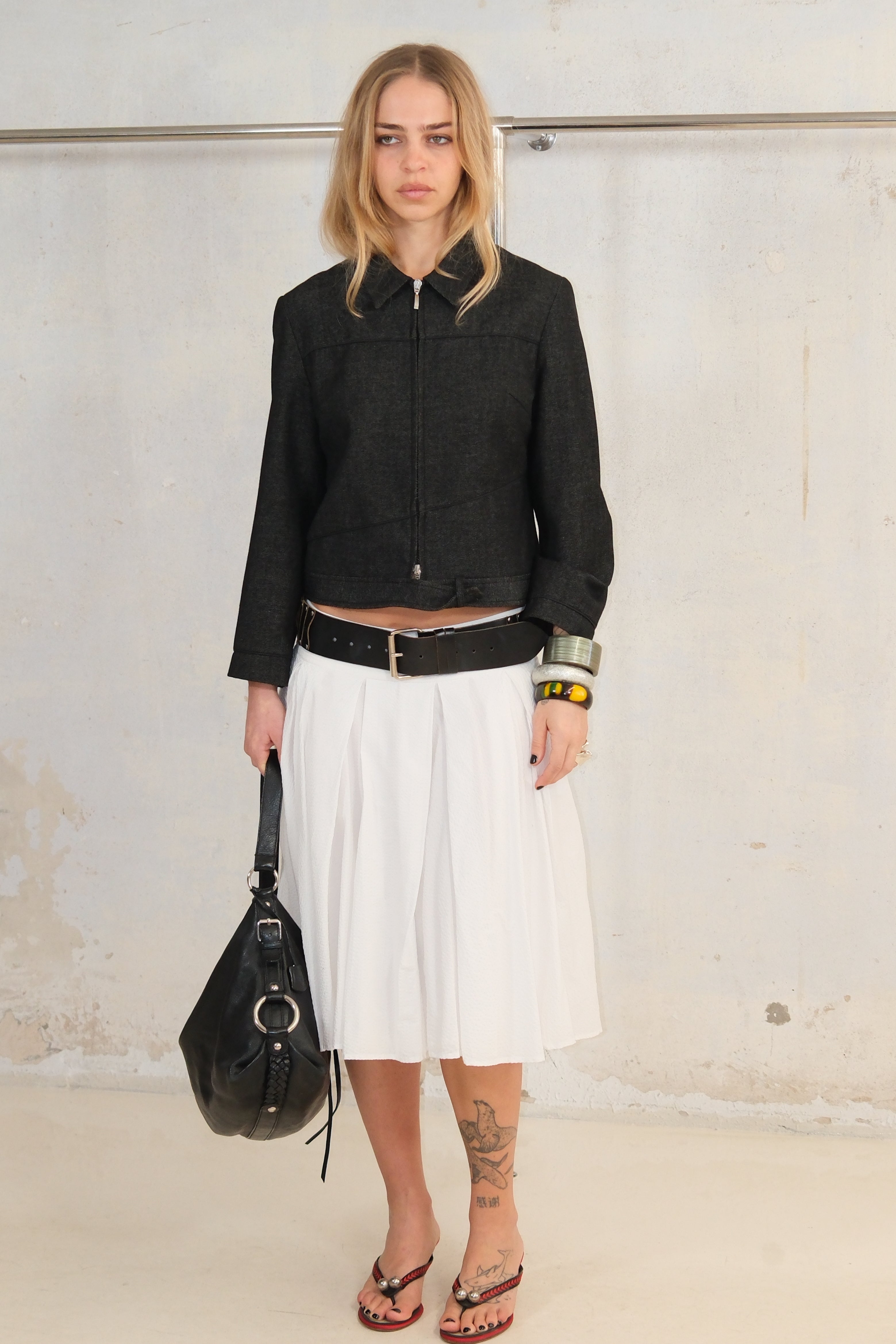 DARK GRAY ZIPPER JACKET