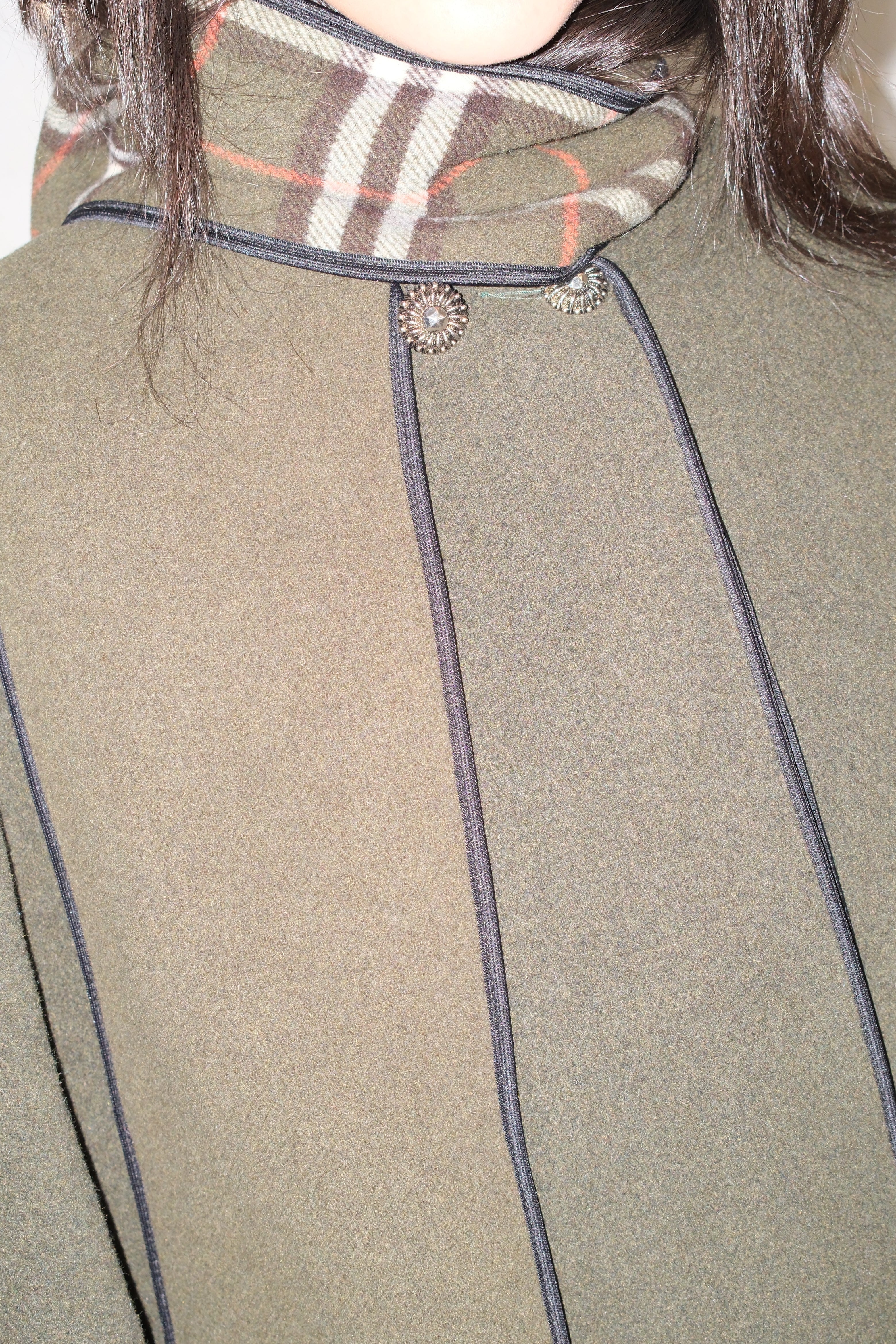 MANY WAYS REVERSIBLE COAT (PLAID&GREEN)