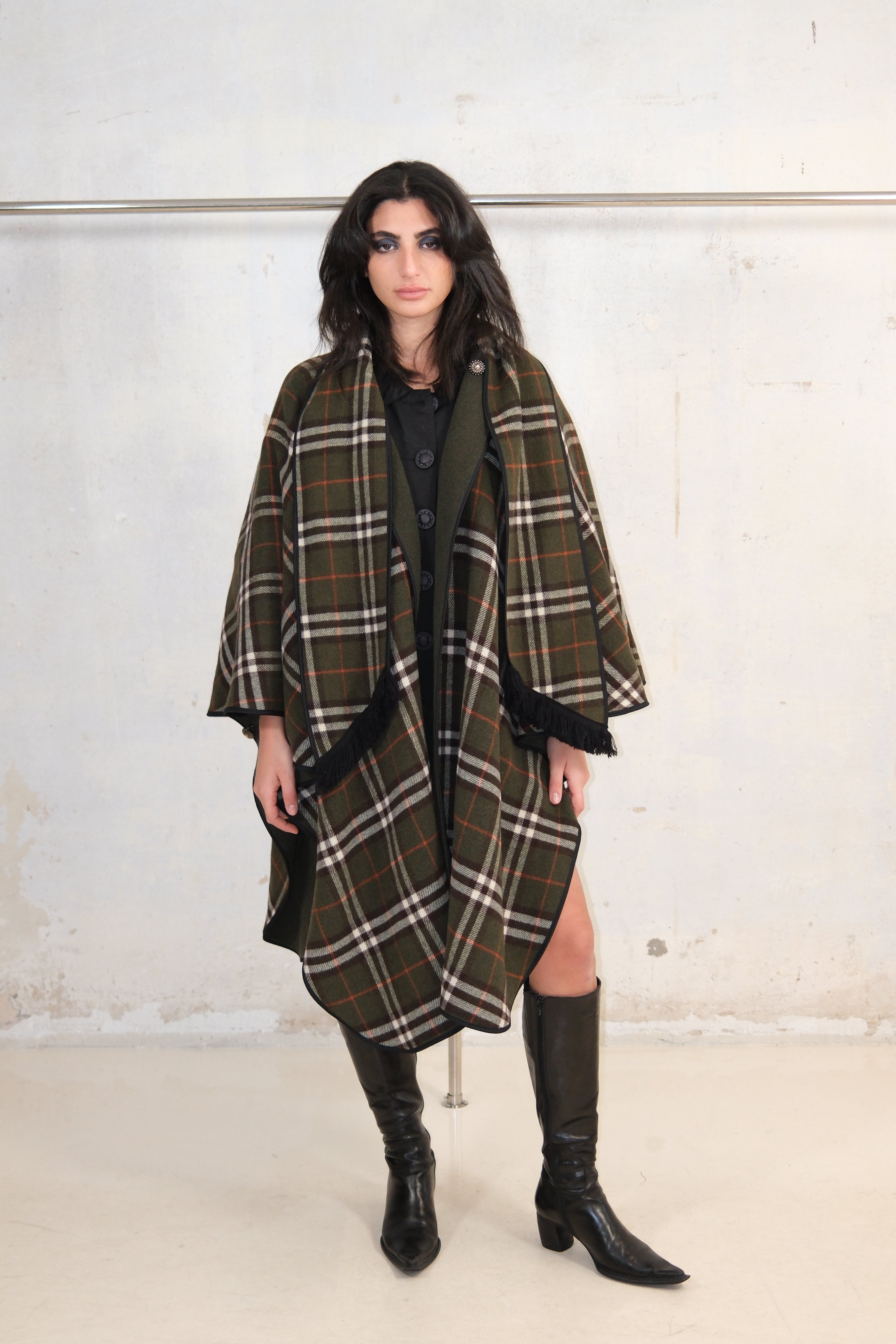 MANY WAYS REVERSIBLE COAT (PLAID&GREEN)