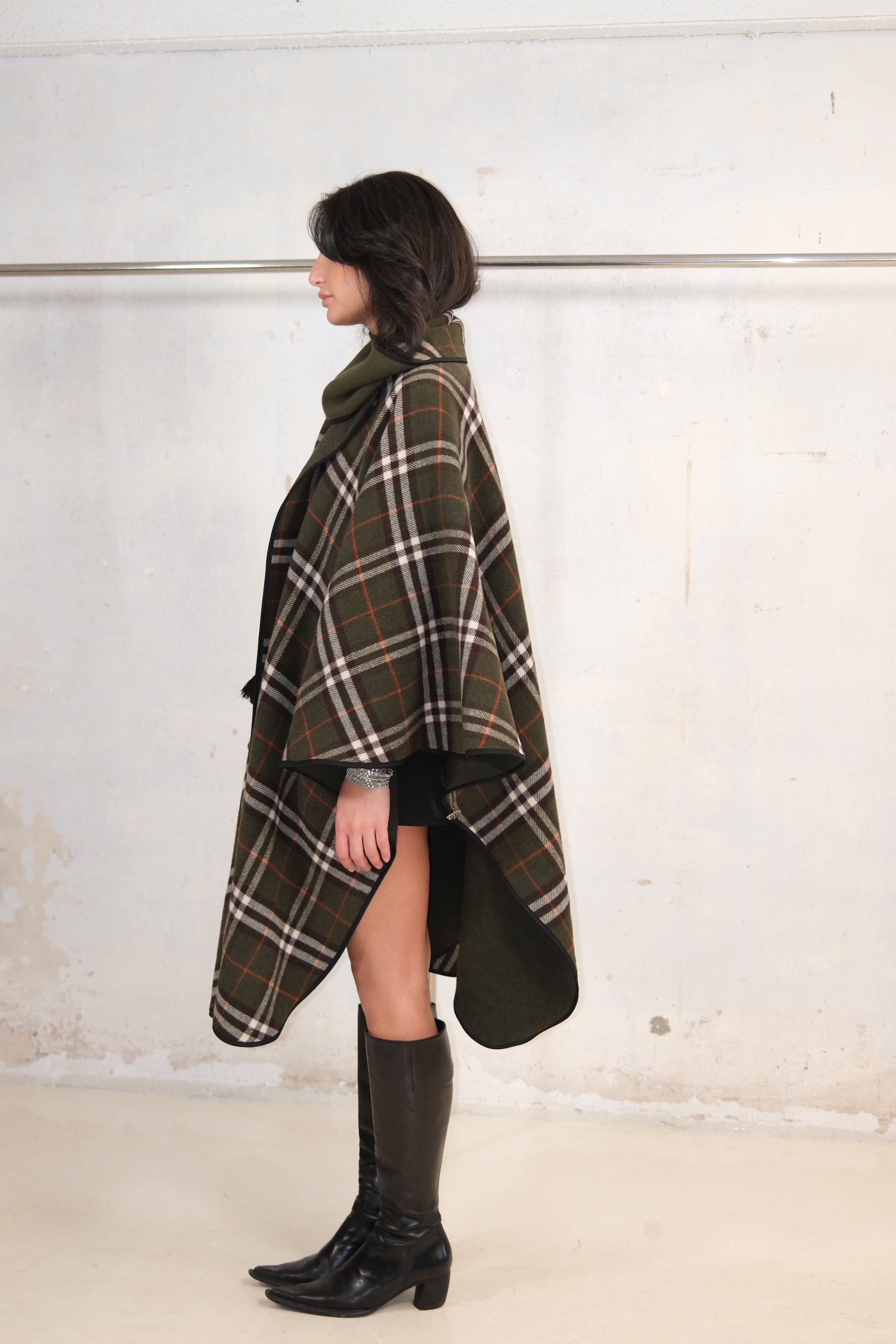 MANY WAYS REVERSIBLE COAT (PLAID&GREEN)