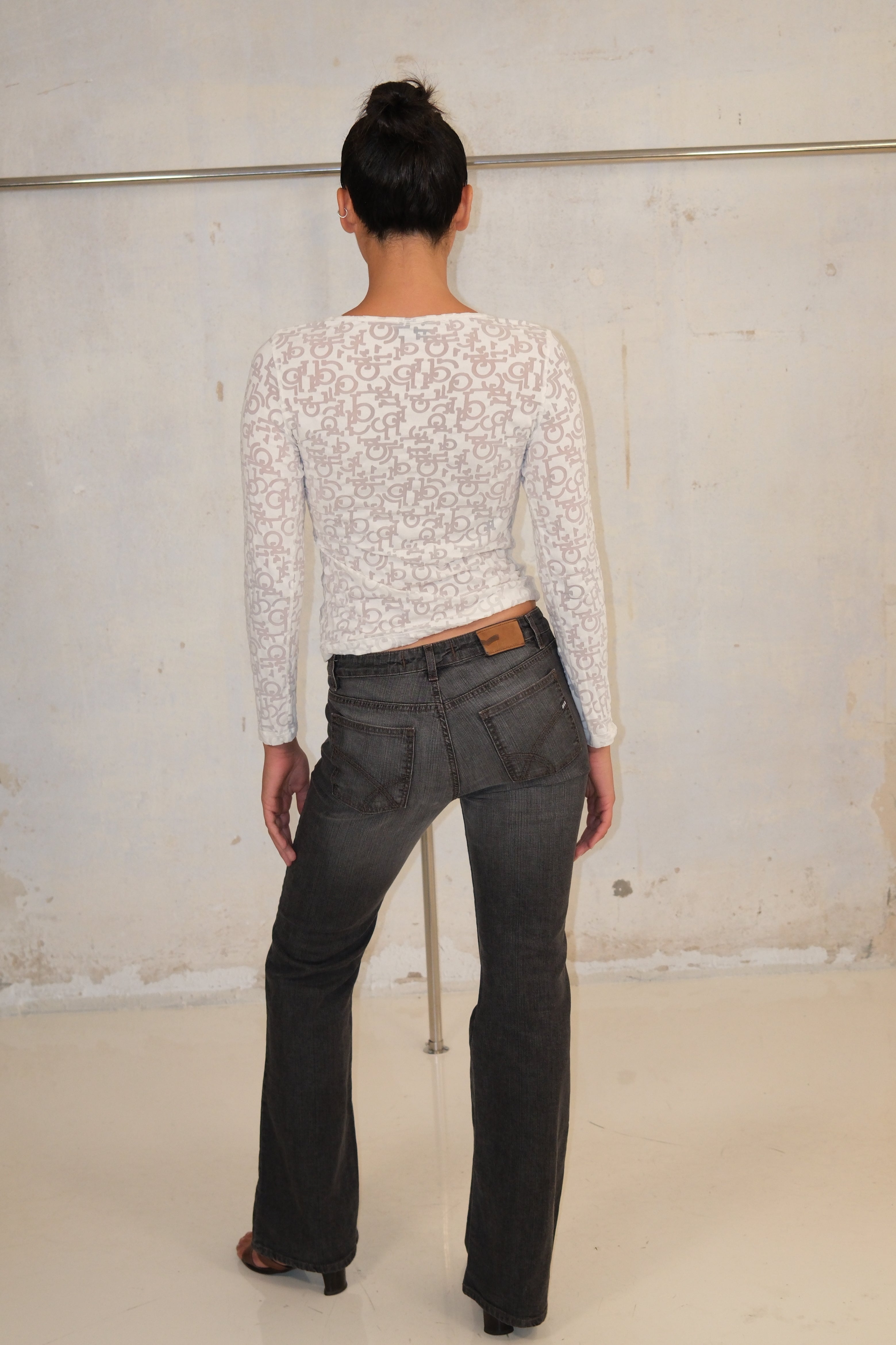 Gas Low-Rise Grey Jeans Size 36