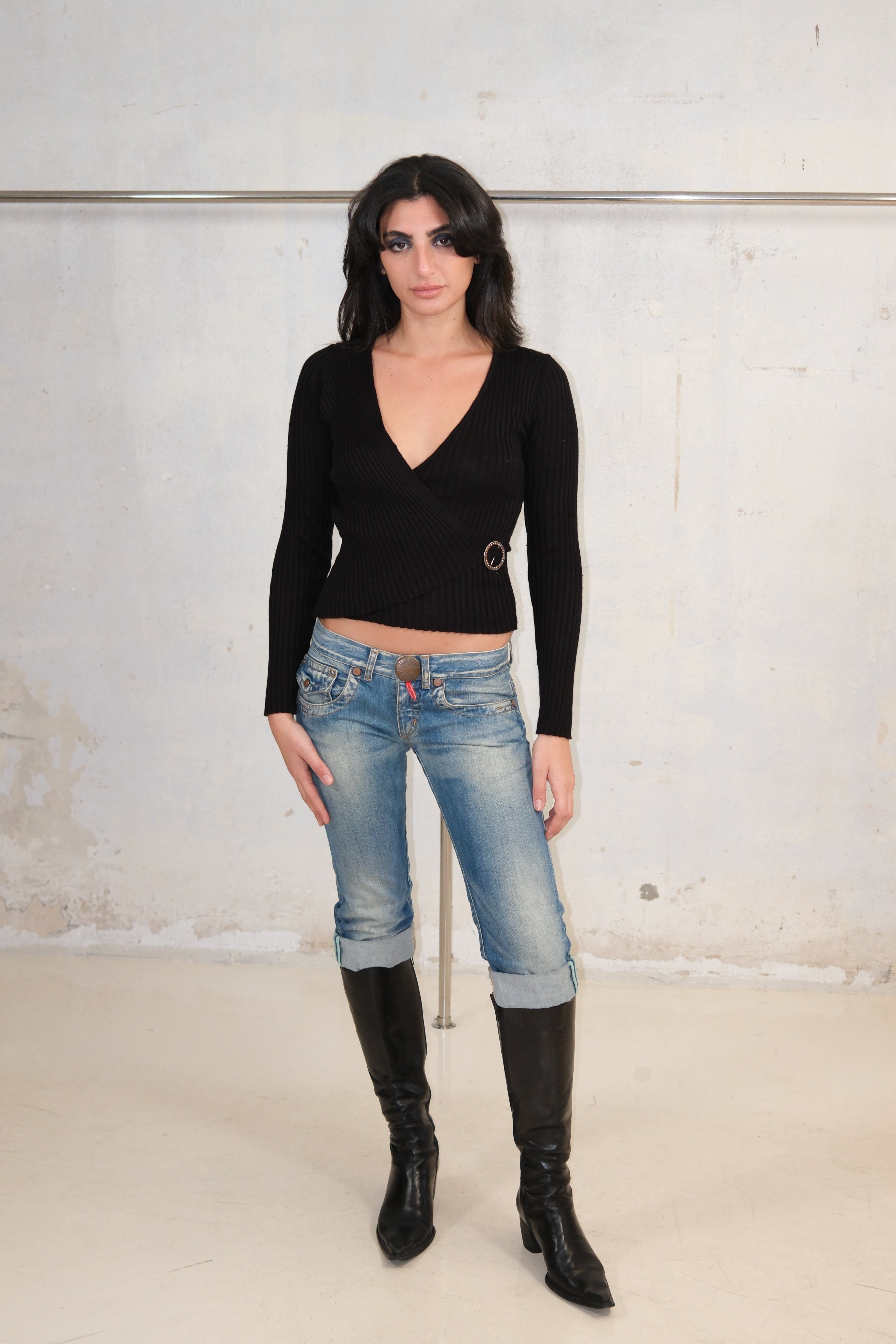 KNITTED DETAIL TOP