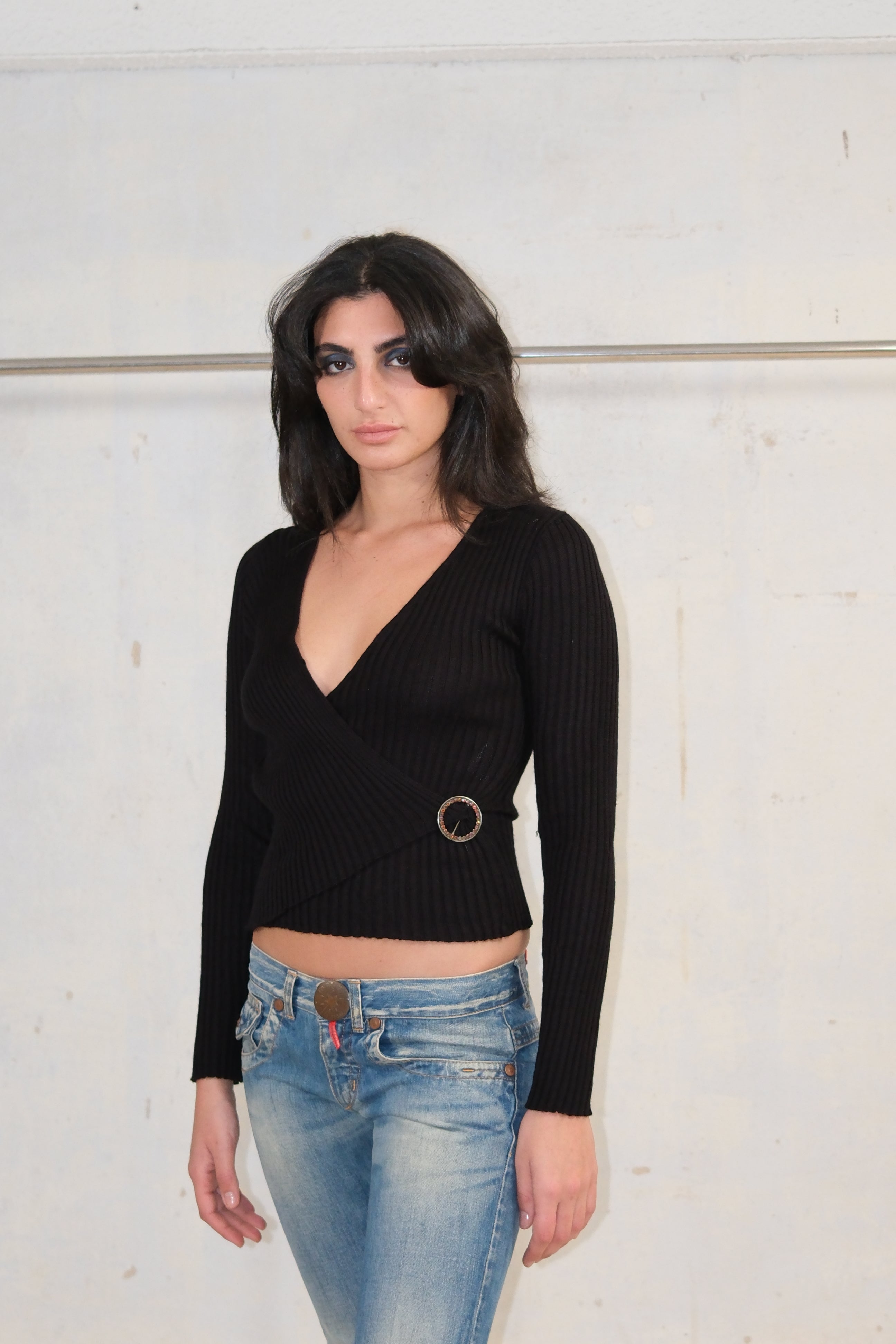KNITTED DETAIL TOP