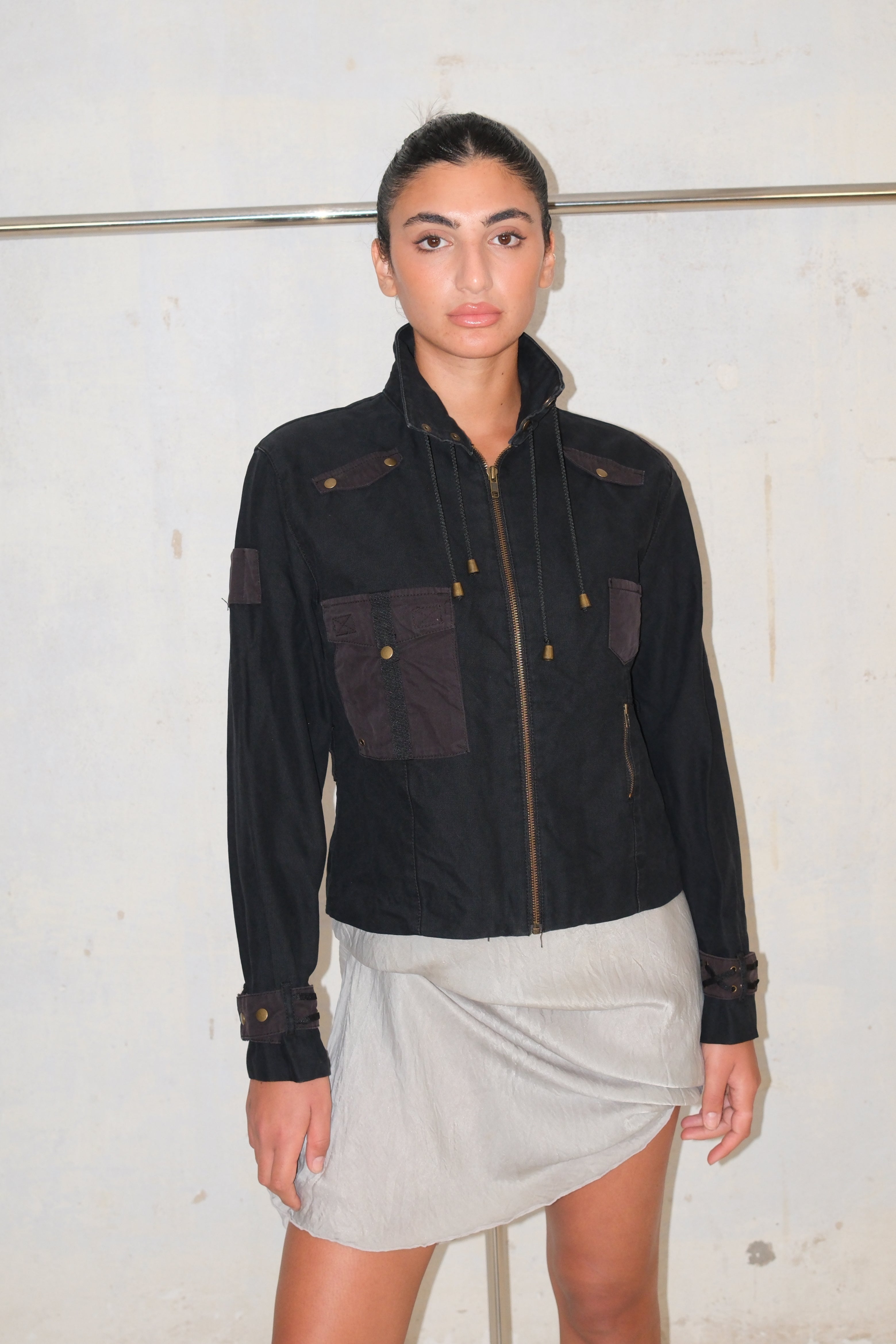 Cassidi Jacket With Back Print And Pockets