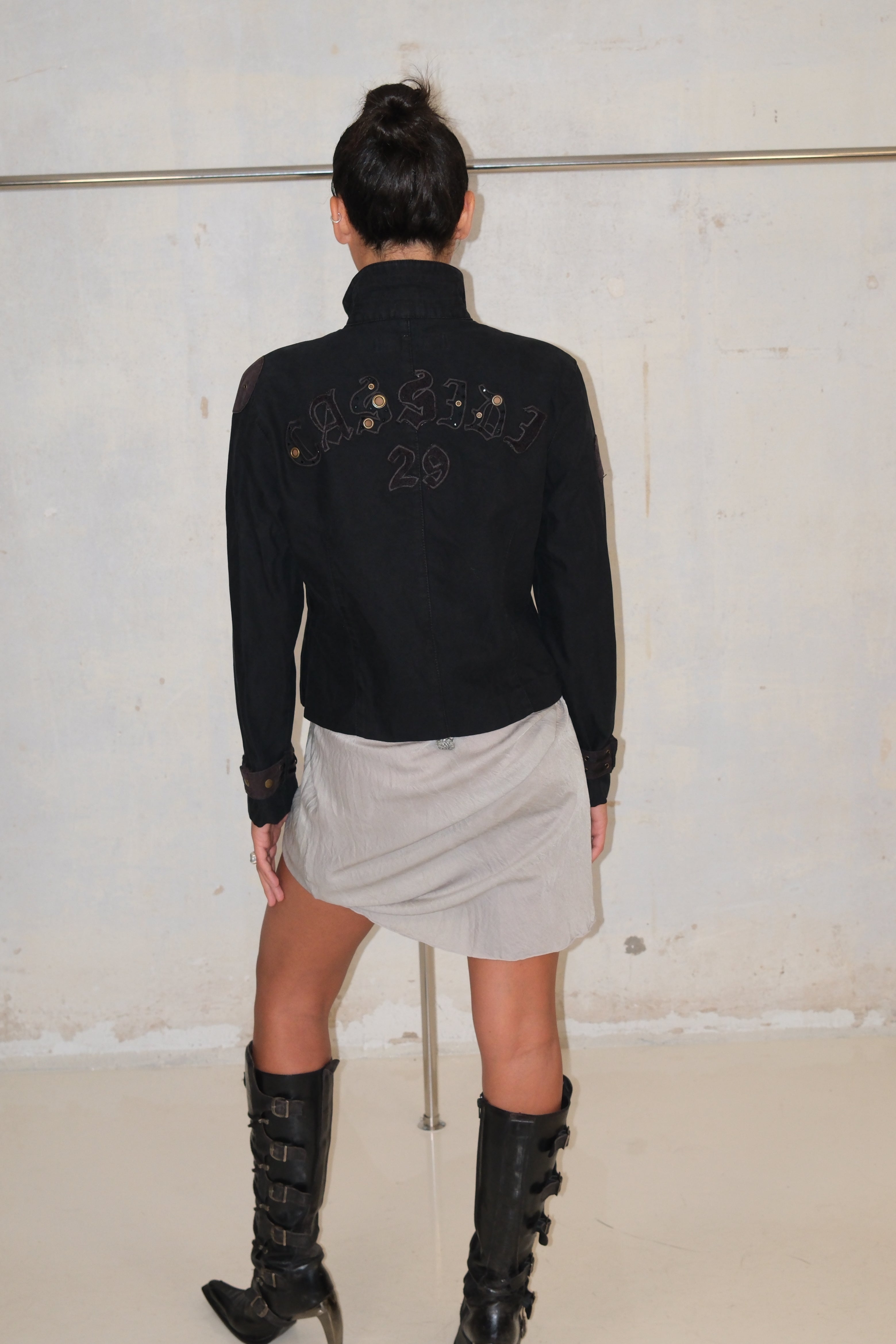 Cassidi Jacket With Back Print And Pockets