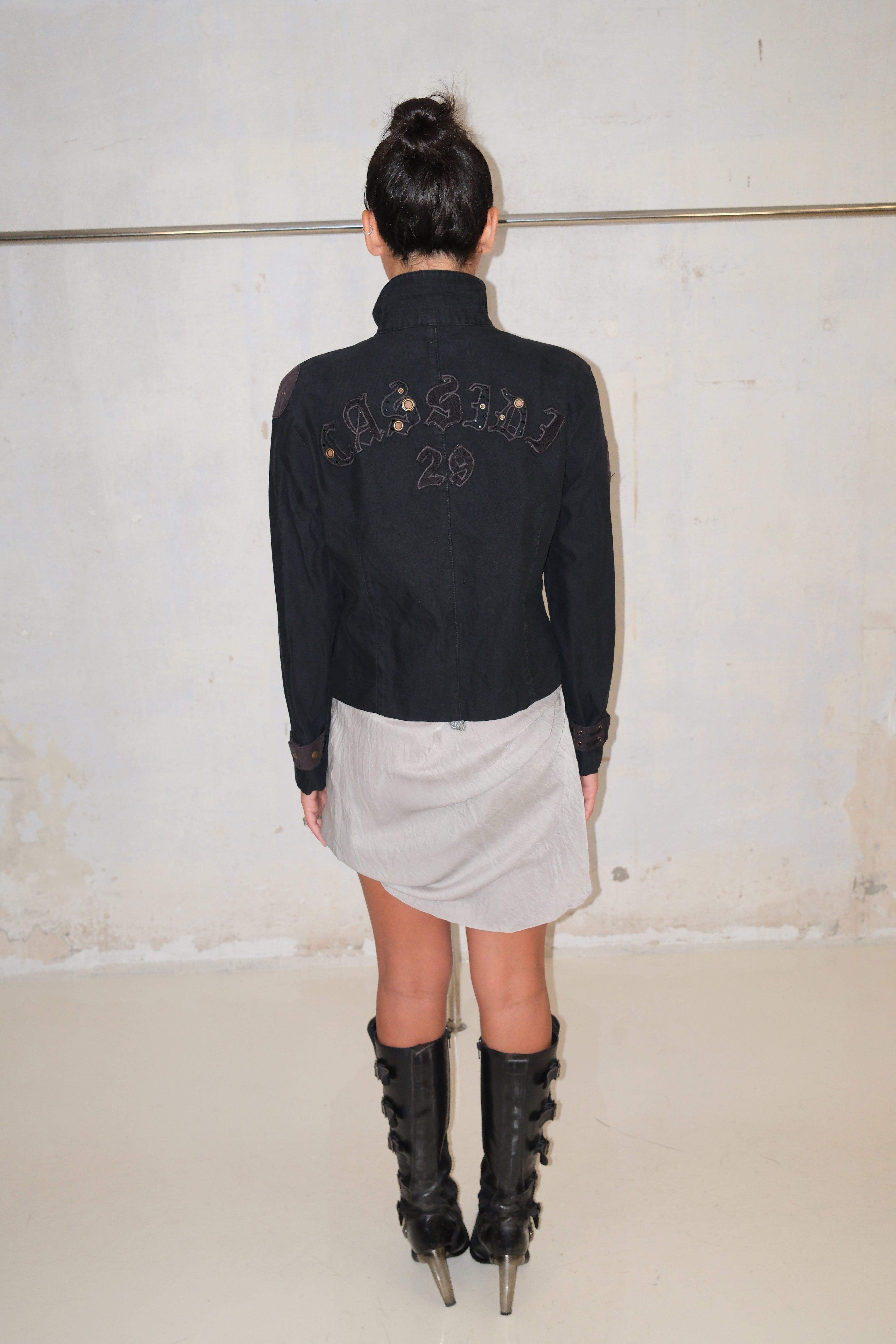 Cassidi Jacket With Back Print And Pockets