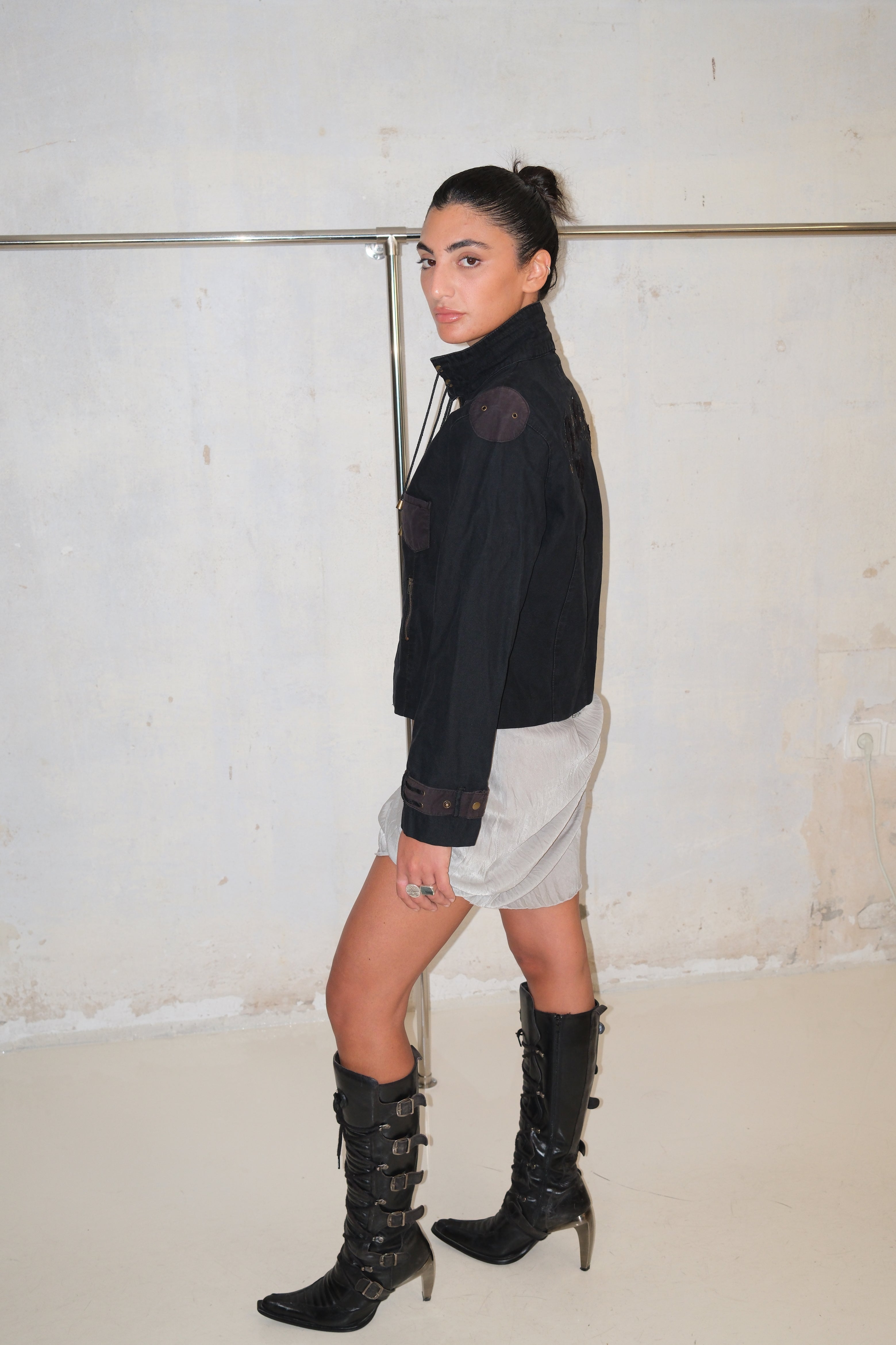 Cassidi Jacket With Back Print And Pockets