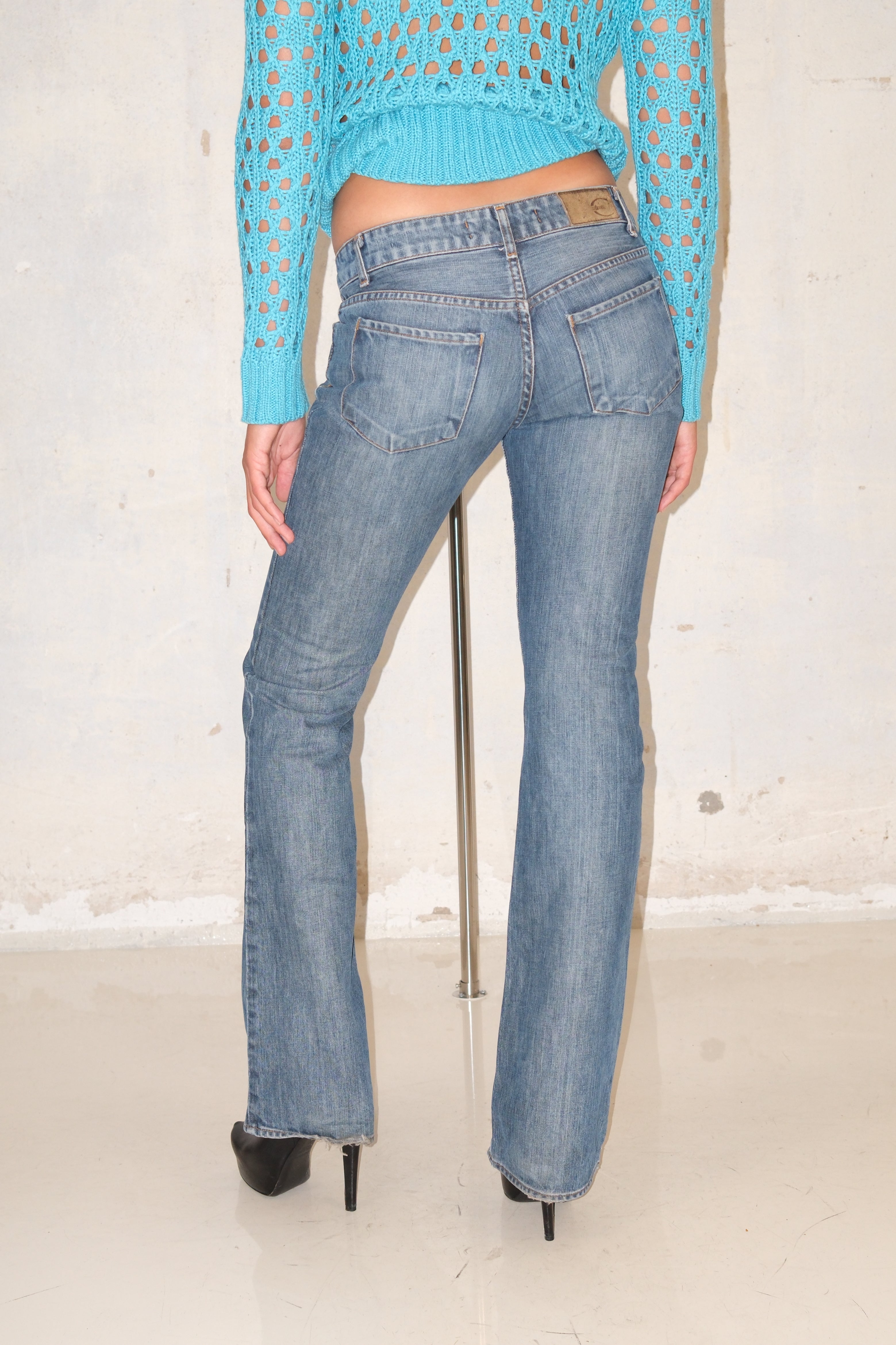 Just Cavalli Low-Rise Jeans With Lettering And Print Size 36