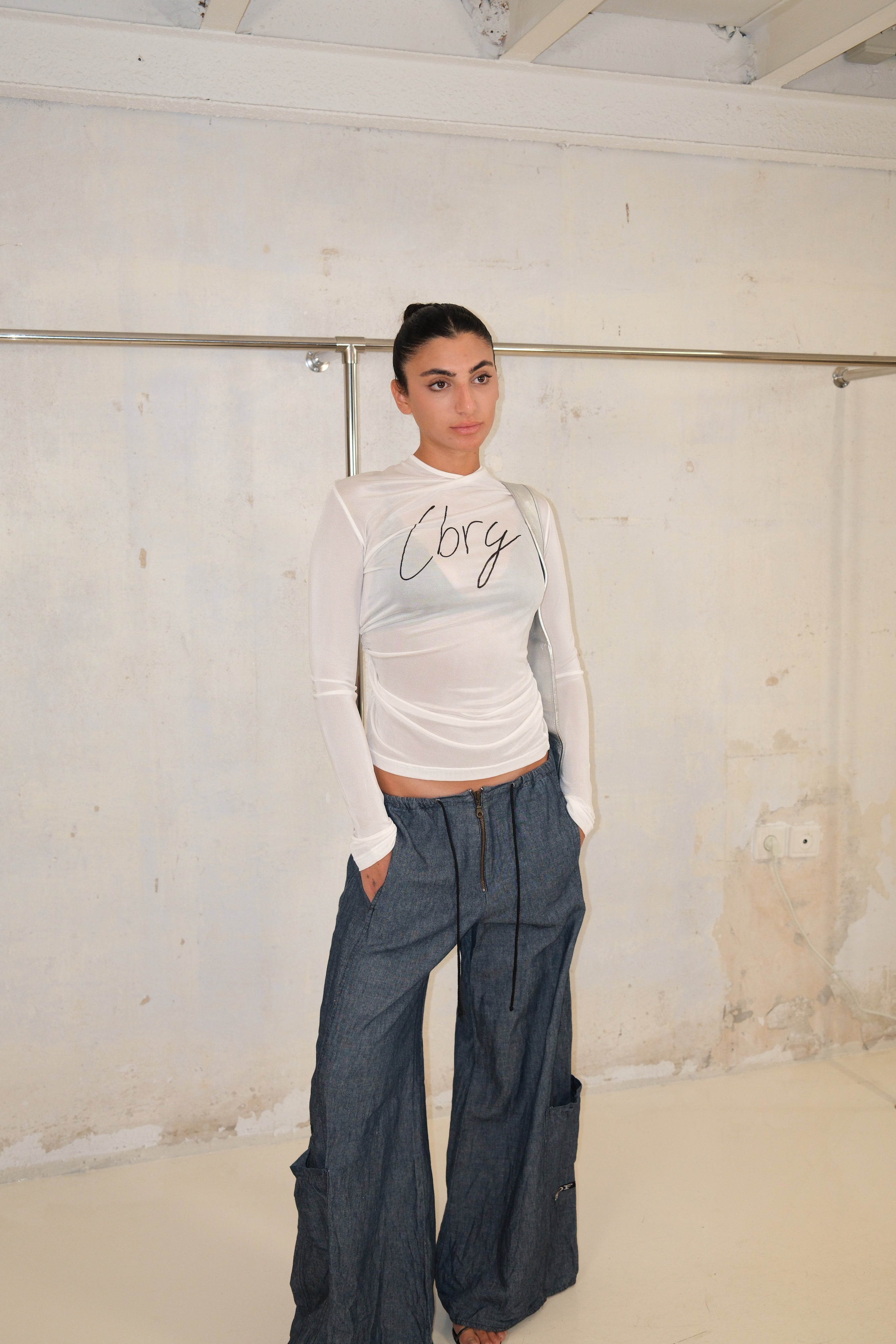 White Long Sleeve Top