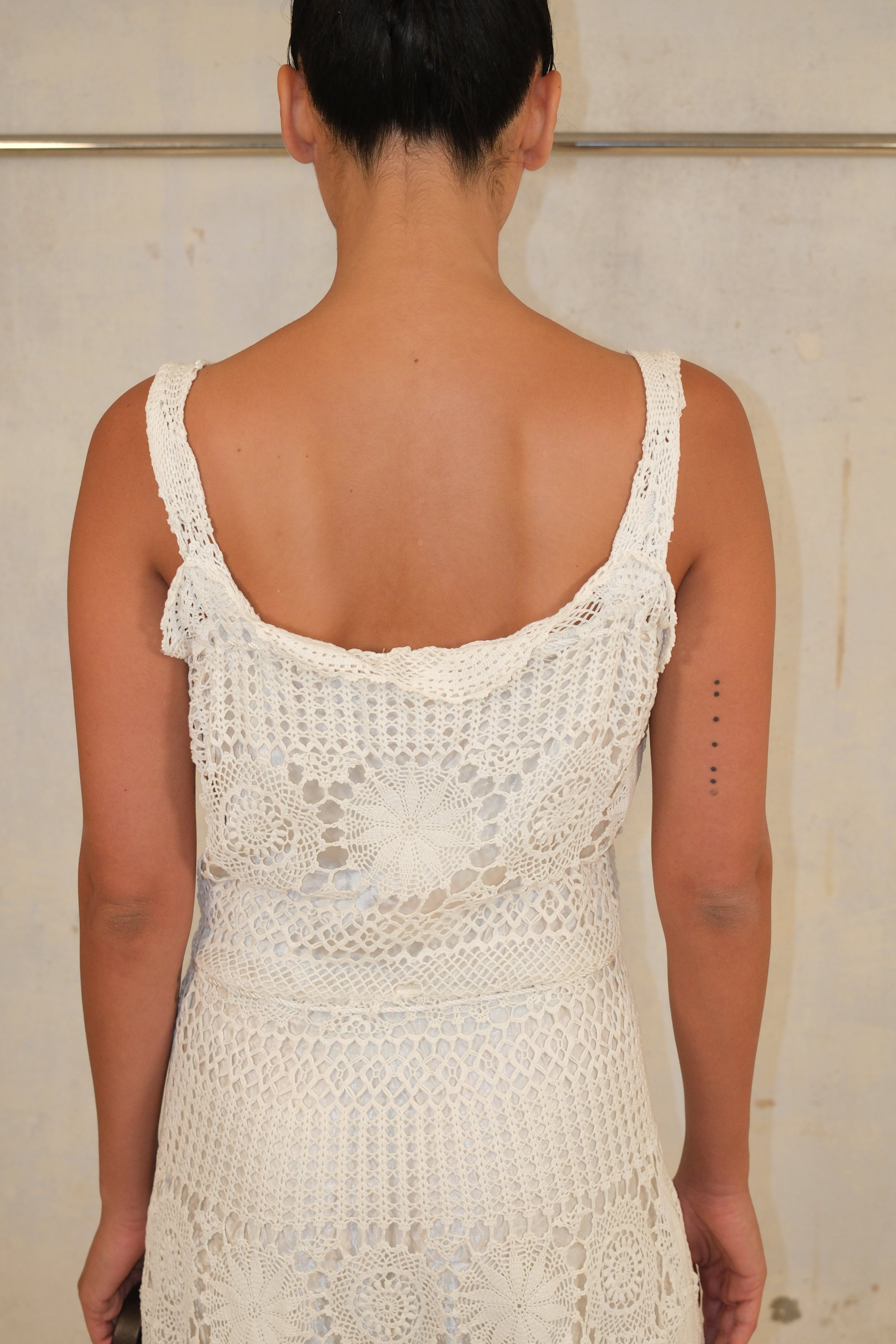 Crochet White Dress