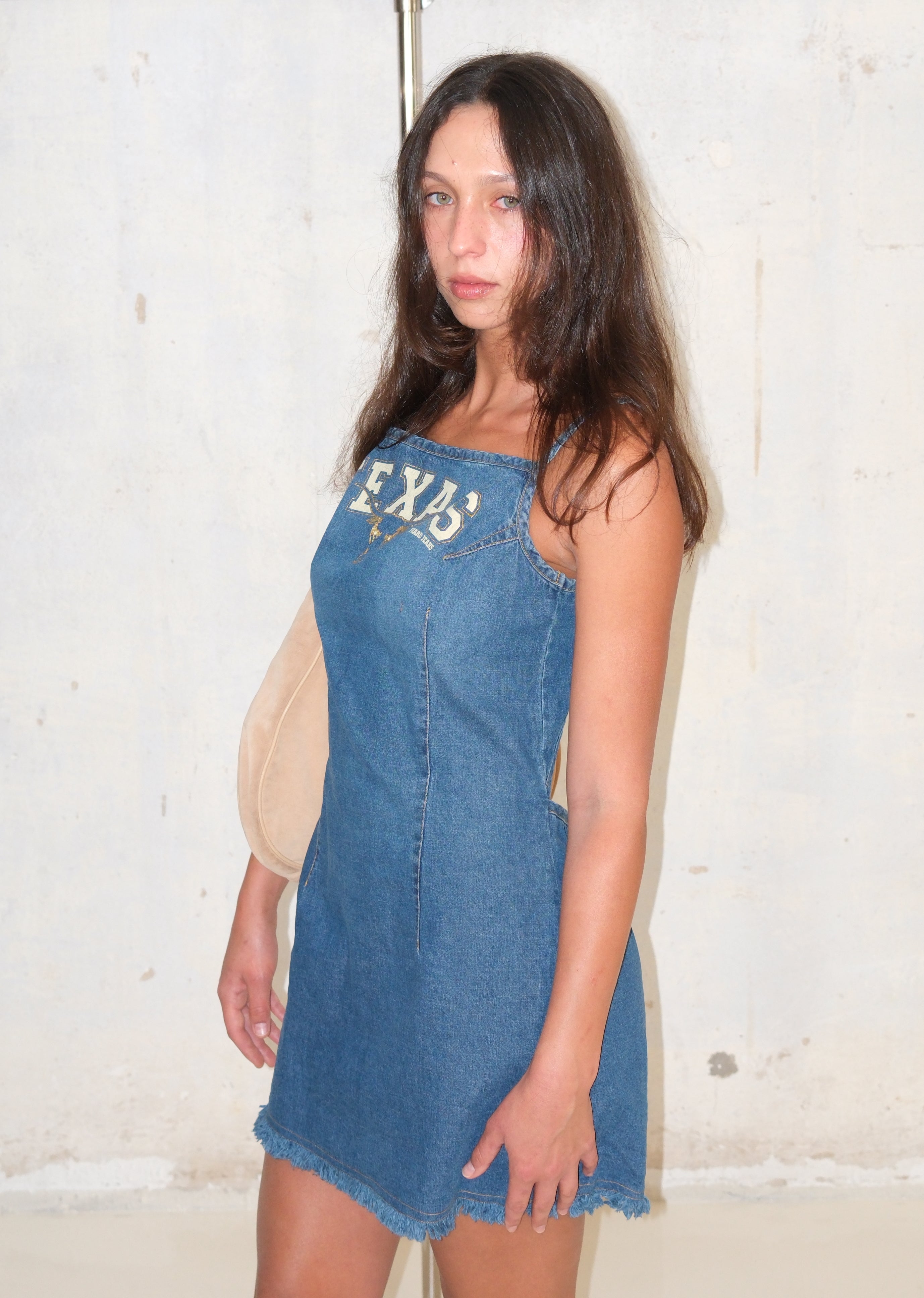 Phard Denim Dress With Open Back