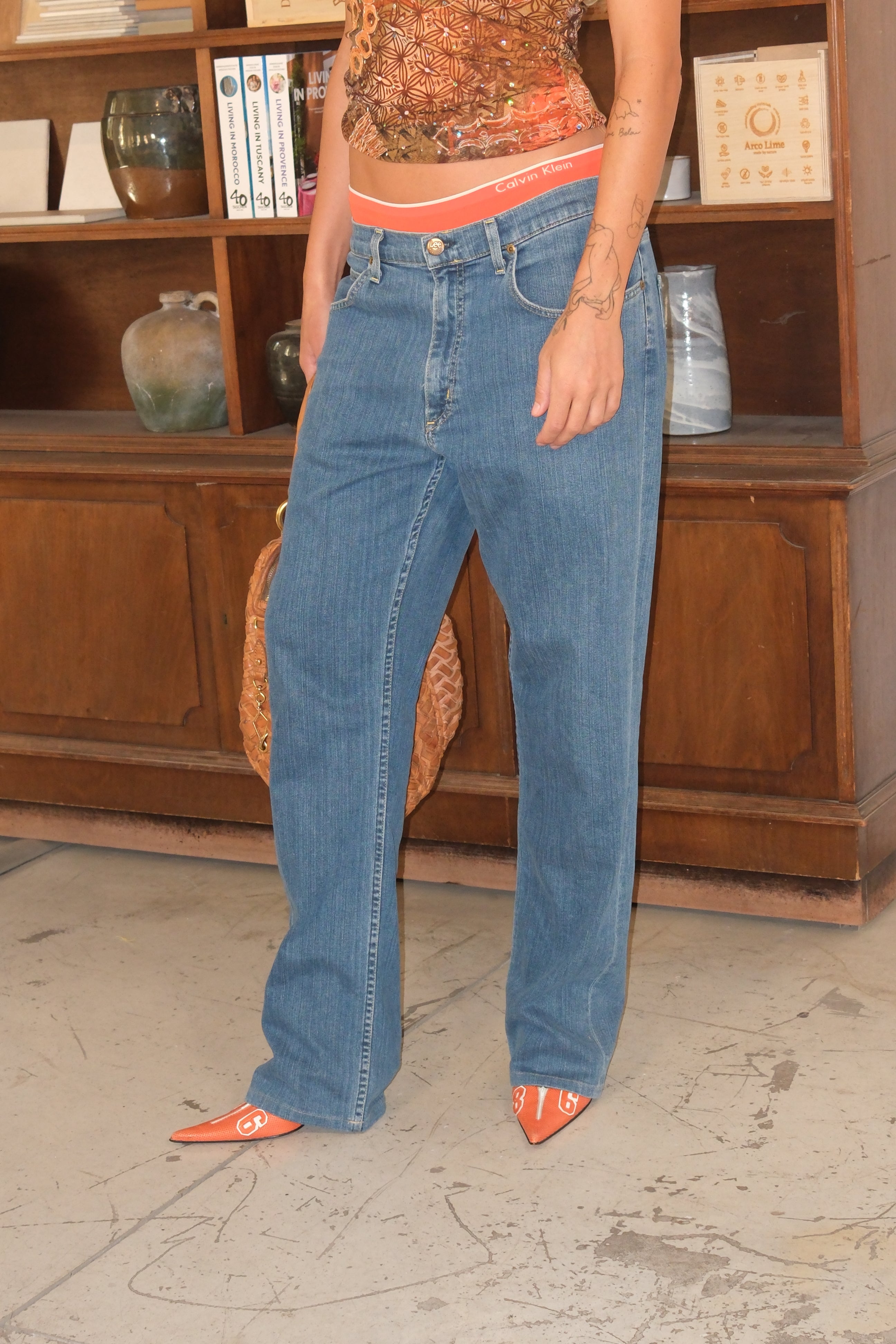 Lee Blue Low Rise Jeans Size 38